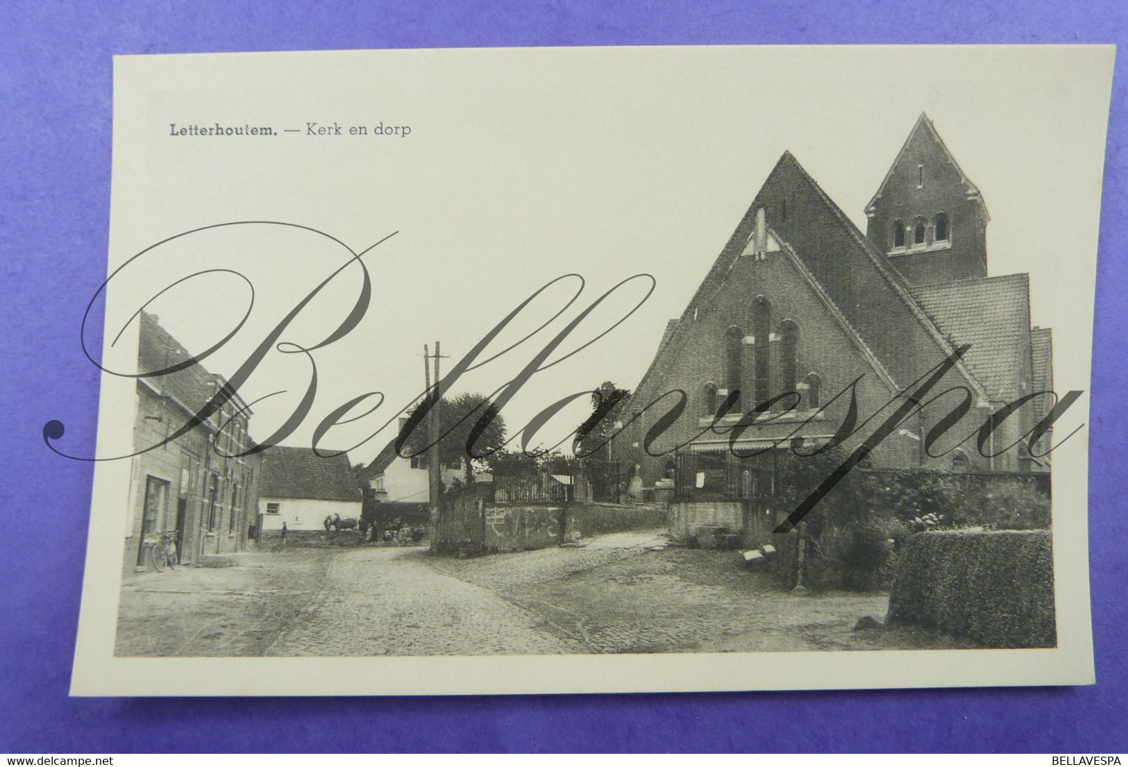 Letterhoutem Kerk En Dorp. Sint-Lievens-Houtem. - Sint-Lievens-Houtem