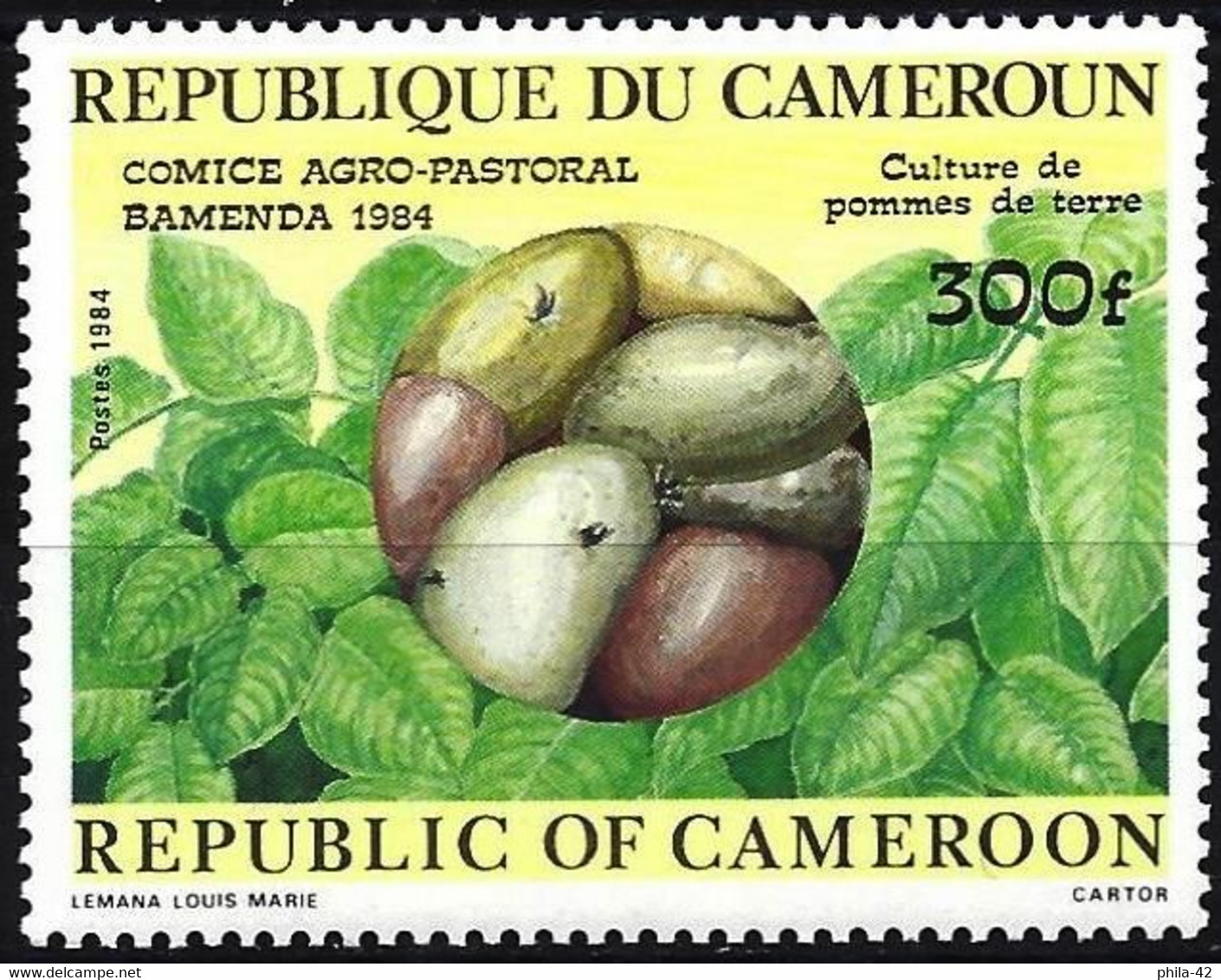 Cameroon 1984 - Mi 1068 - YT 750 ( Potatoes ) MH* - Groenten