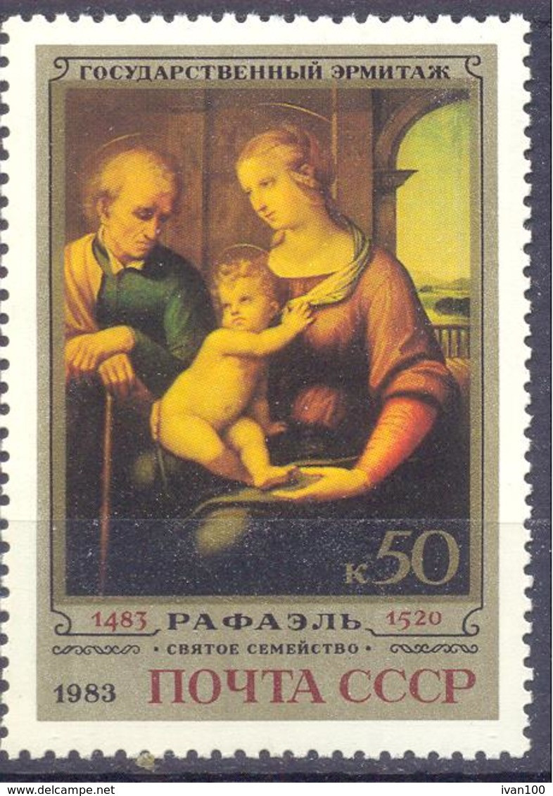 1983. USSR/Russia, 500th Birth Anniversary Of Painter Raphael, Hermitage Museum, 1v, Mint/** - Unused Stamps