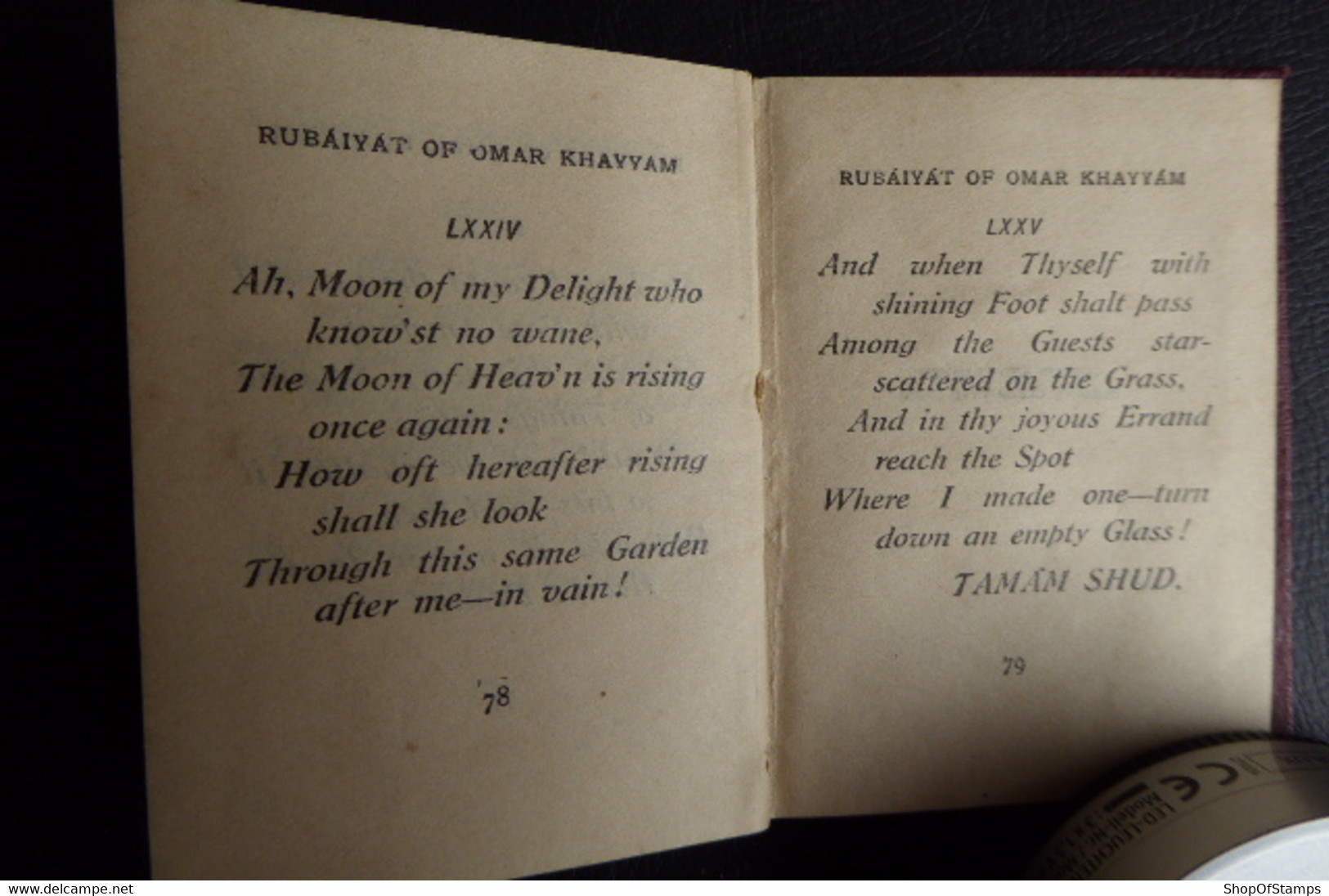 BOOK; THE RUBAIYAT OF OMAR KHAYYAM - Other & Unclassified