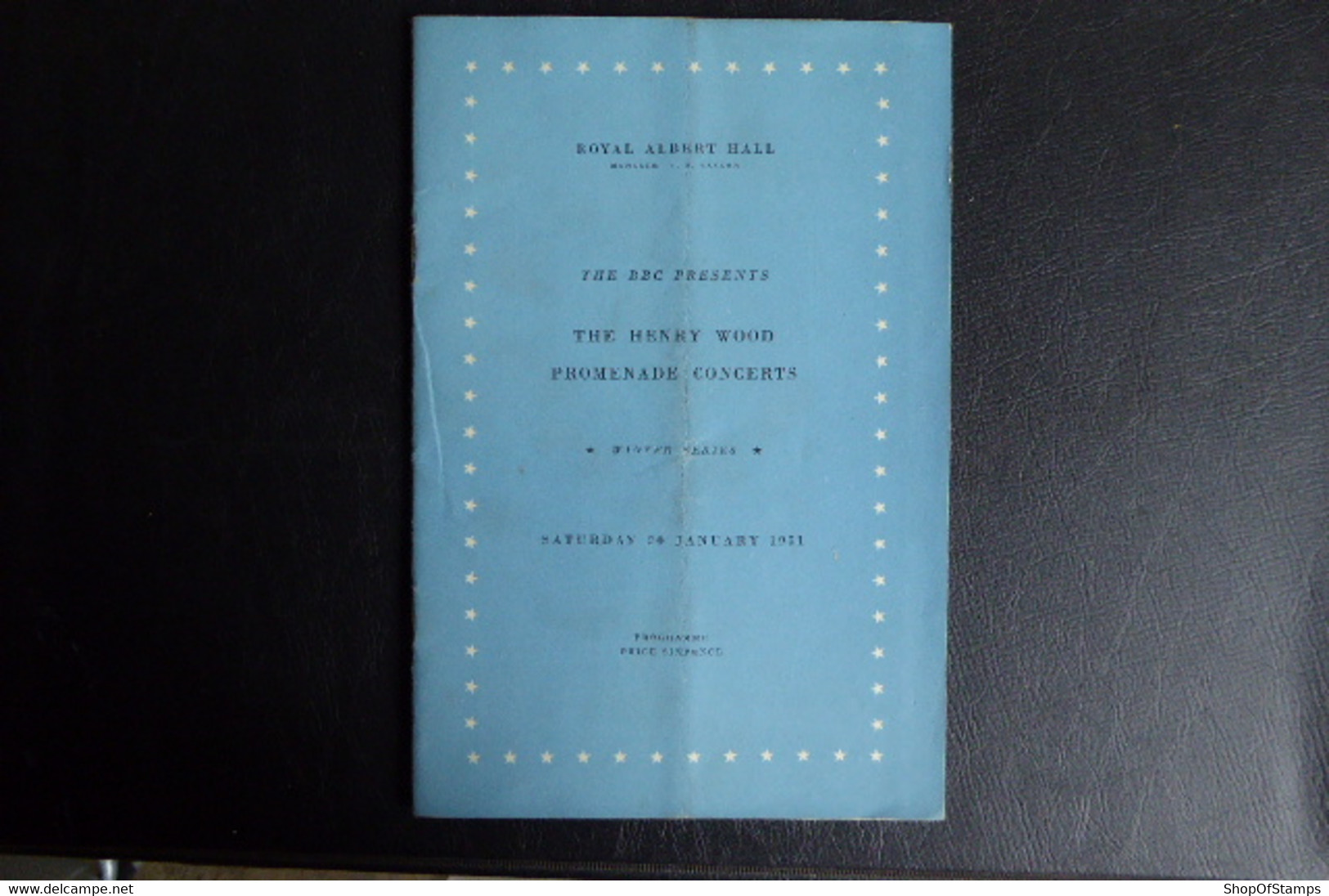 ROYAL ALBERT HALL THE HENRY WOOD PROMENADE CONCERTS 1951 BROCHURE - Other & Unclassified