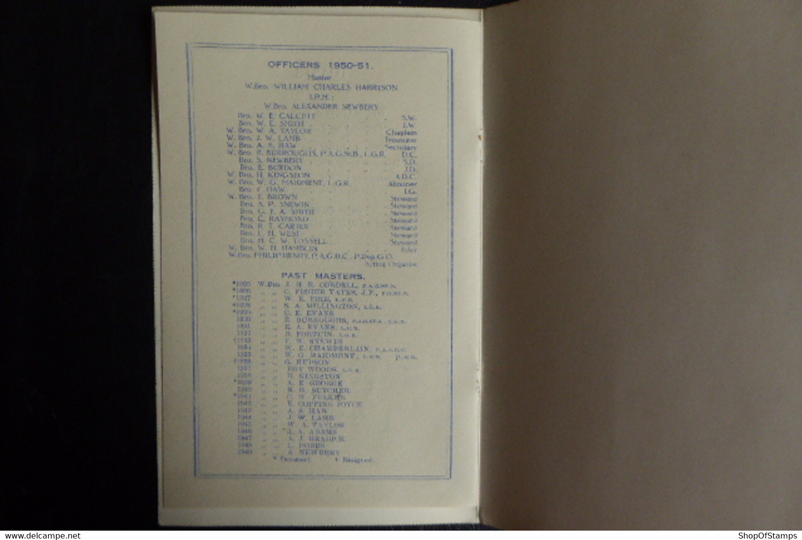 PORCHWAY LODGE N0-4675 1951 PROGRAM - Altri & Non Classificati