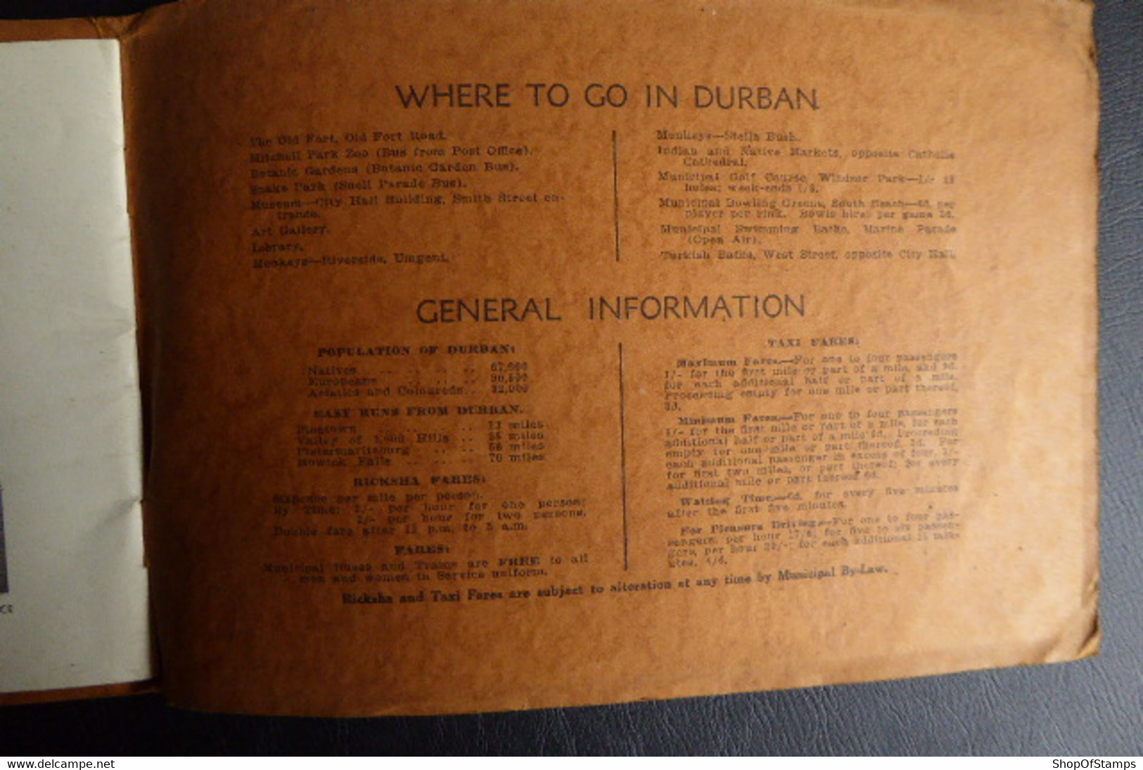 VINTAGE PHOTOS BOOK OF DURBAN - Other & Unclassified