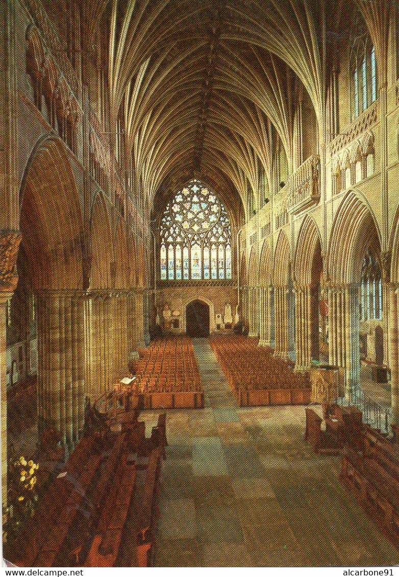 EXETER - Cathedral - Nave Looking West - Exeter