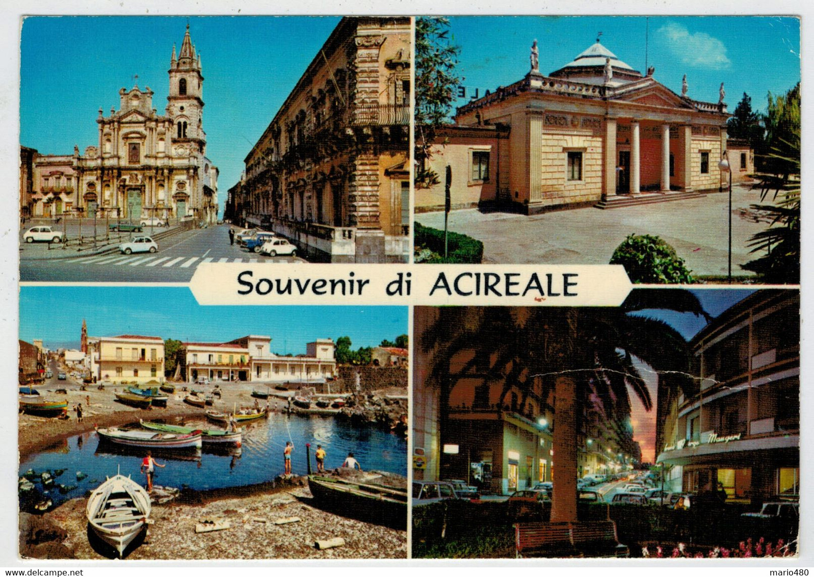 ACIREALE  (CT)    SOUVENIR  DI  ACIREALE     VEDUTE       (VIAGGIATA) - Acireale