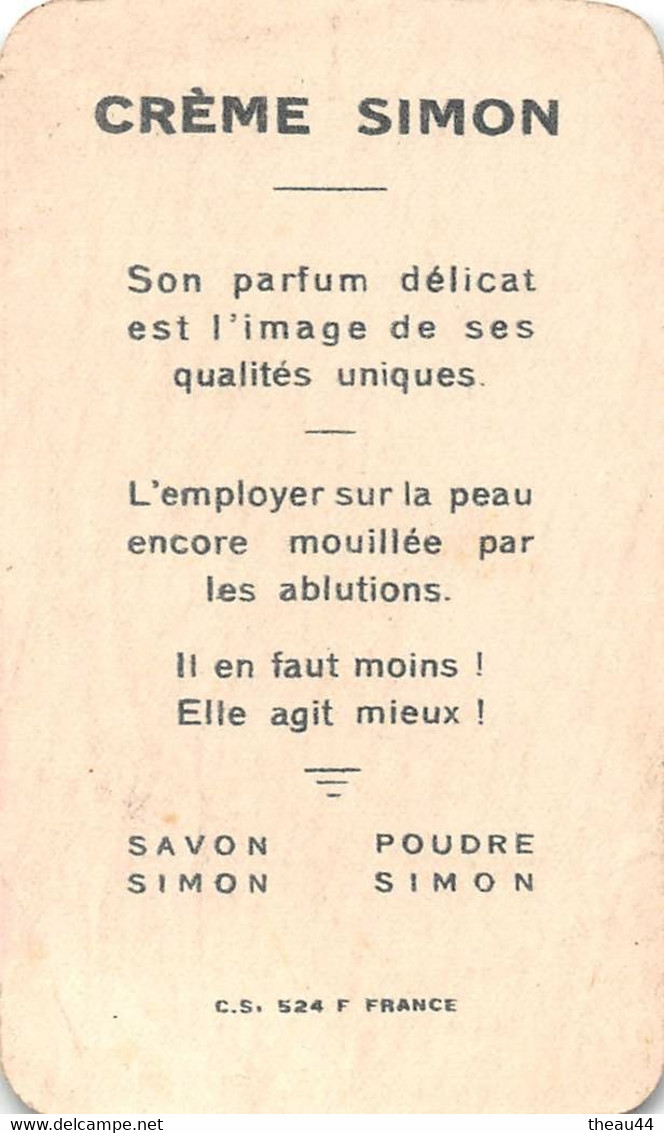 ¤¤   -    Carte Parfumée  -  " Crème SIMON " Paris    -   Voir Description   -   ¤¤ - Anciennes (jusque 1960)