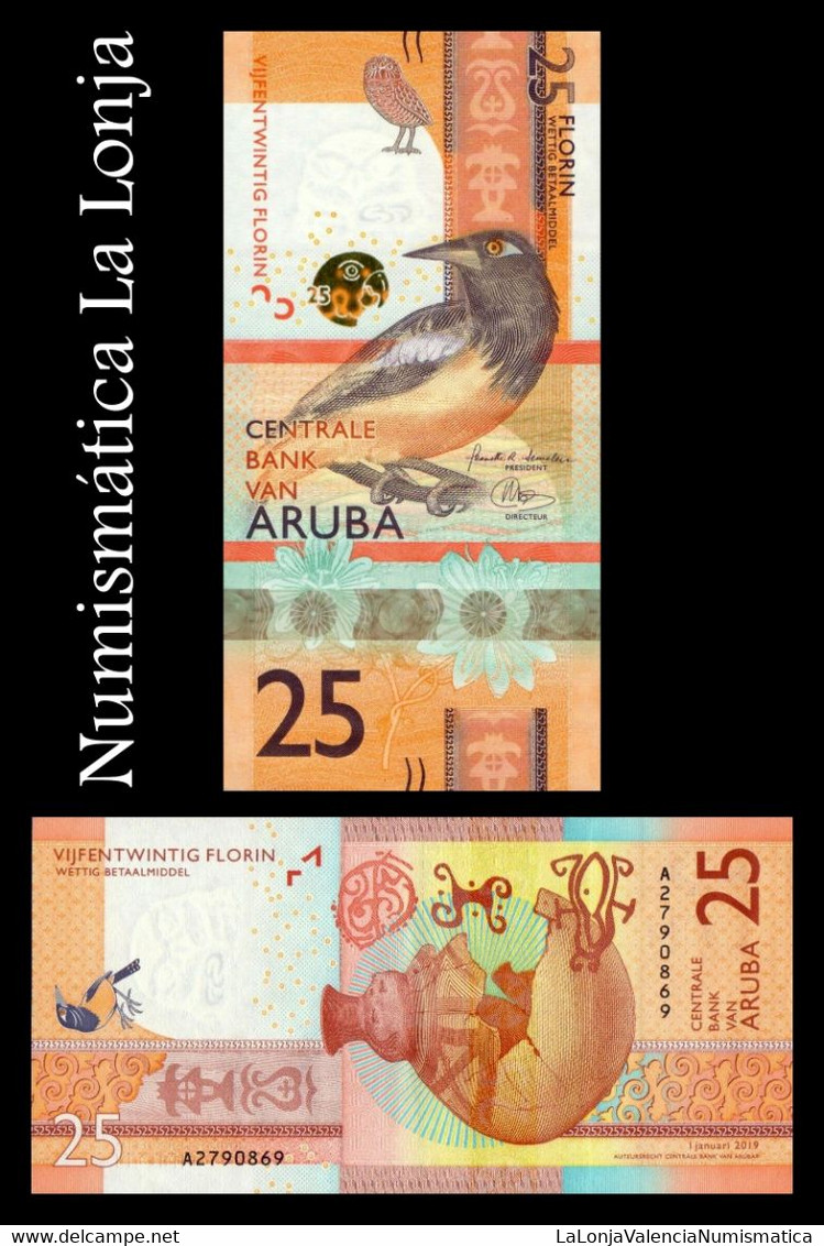 Aruba 25 Florin 2019 Pick 22 SC UNC - Aruba (1986-...)