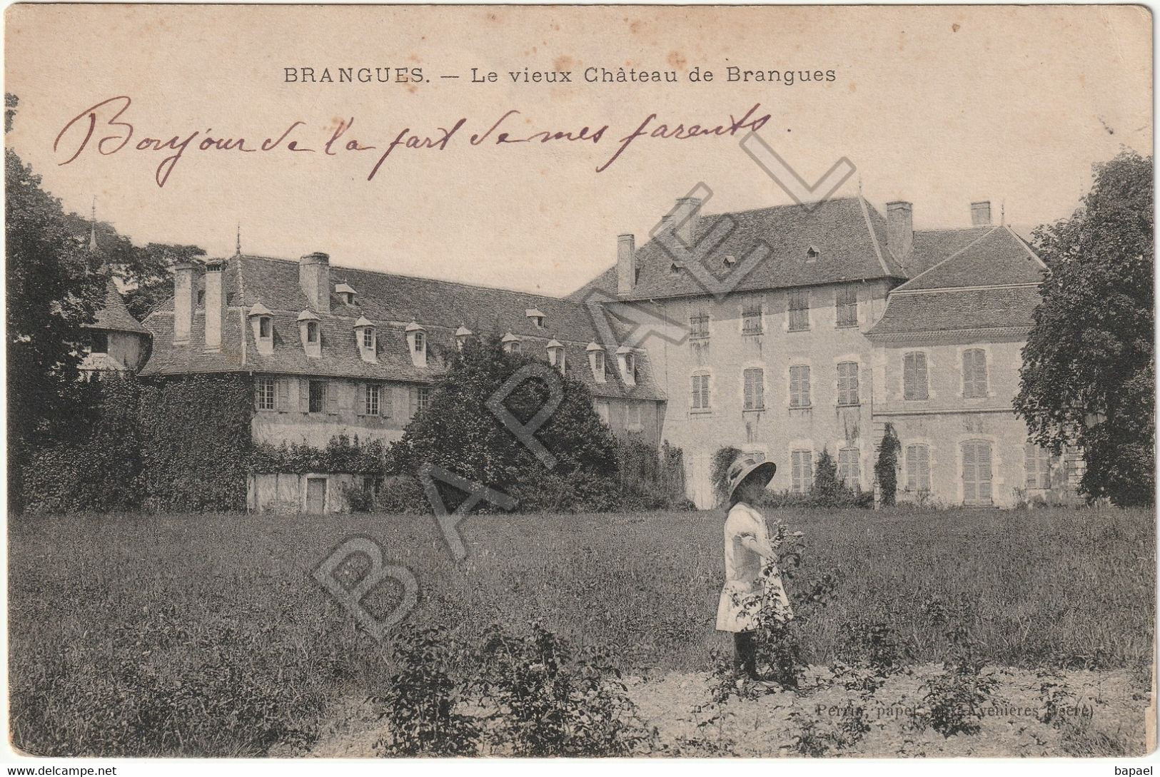 Brangues (38) - Le Vieux Château (Circulé En 1914) (2) - Brangues