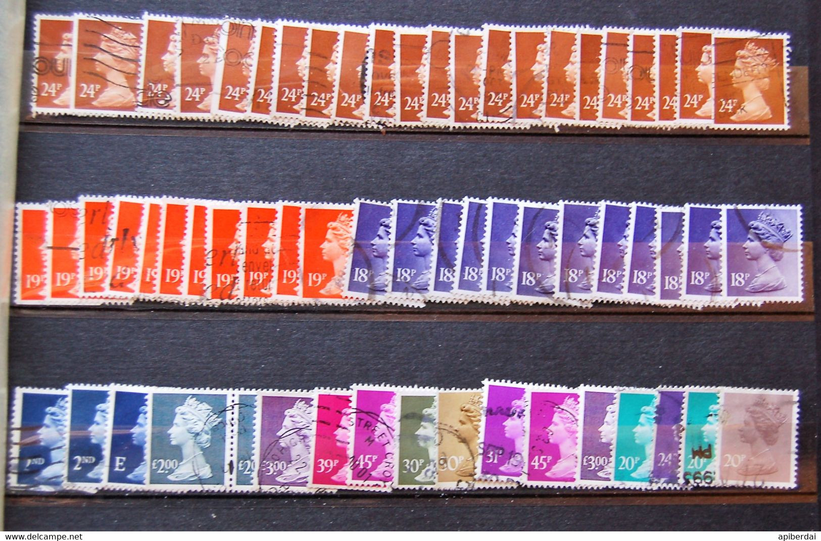 Grande Bretagne Great Britain GB -  115 "machin" Stamps Used - Machins