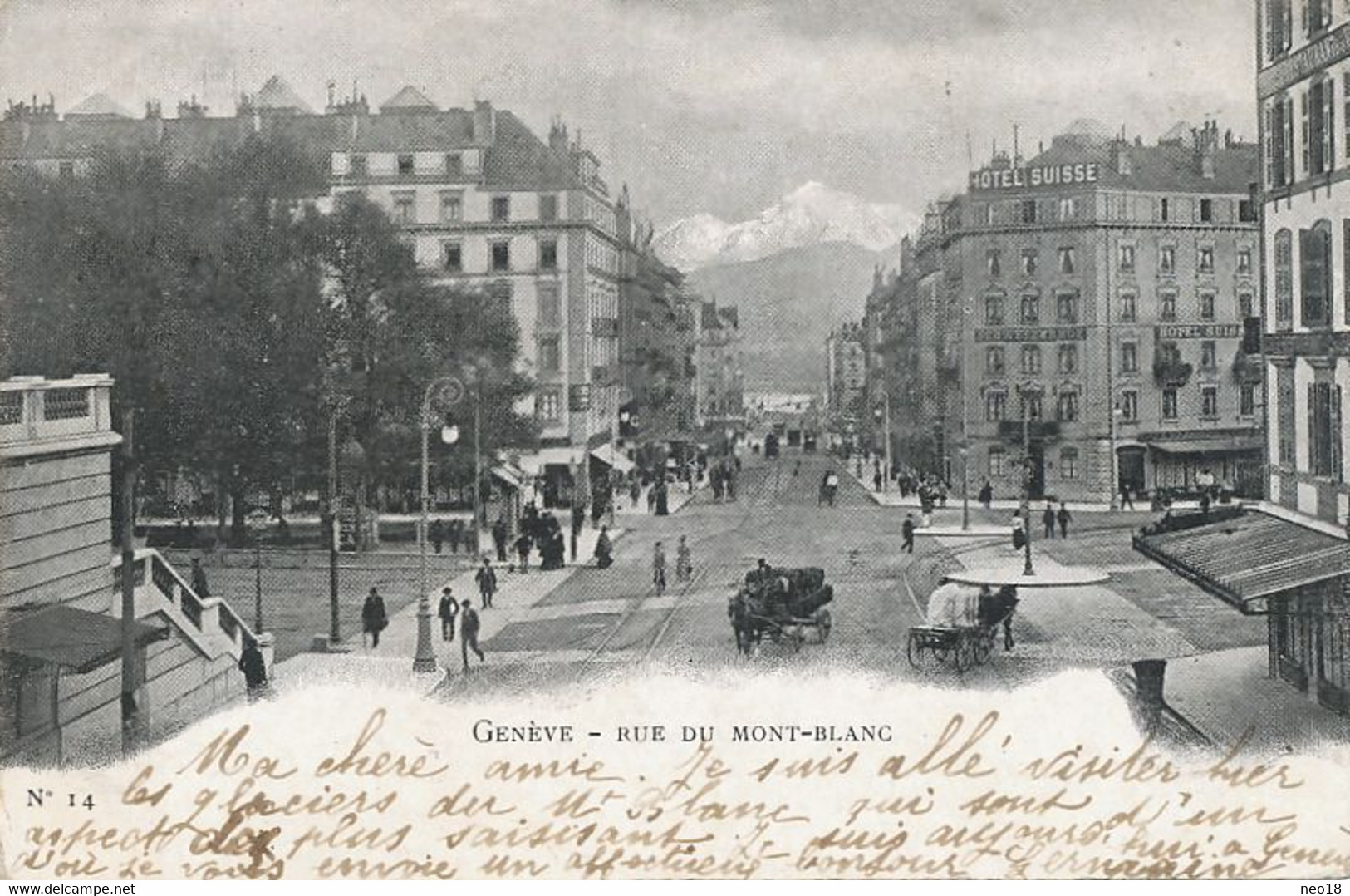 CP Envoi à Lucienne Ferrèze Larcan Par ST Gaudens CP Genève 1902 - Sonstige & Ohne Zuordnung