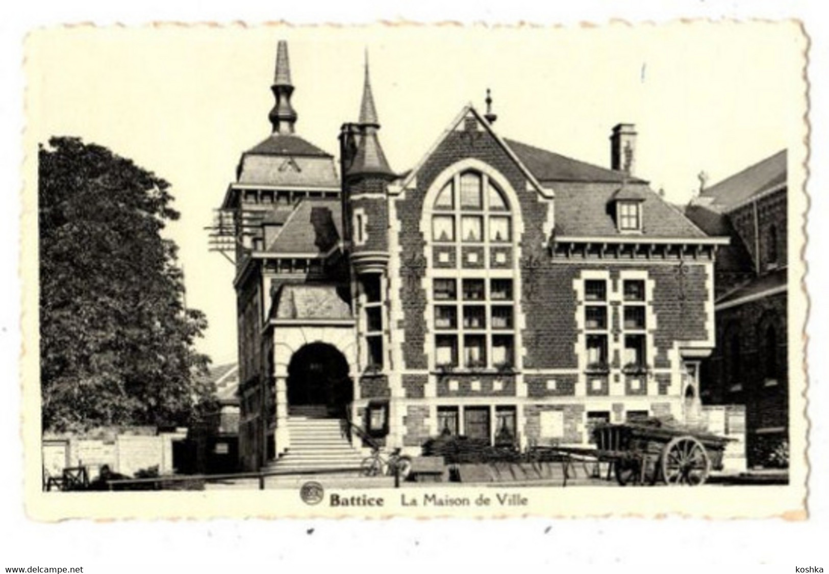 BATTICE - La Maison De Ville -  Non Envoyée Mais écrite - Carte Albert - Herve