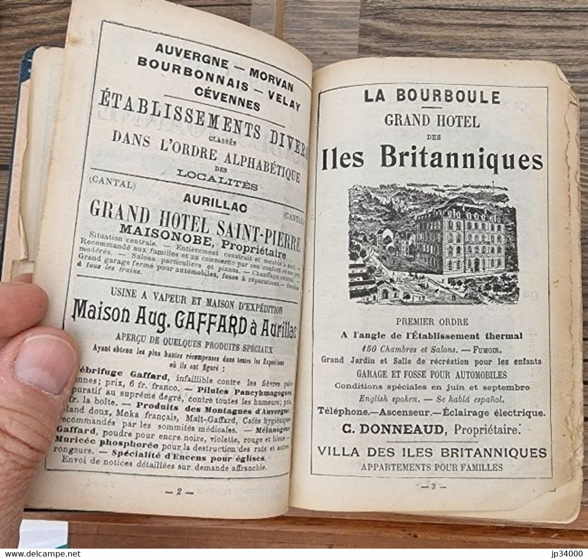 Guide JOANNE: Auvergne Et Centre. 12 Cartes, 16 Plans. Publicités Vintages 1906 - Auvergne