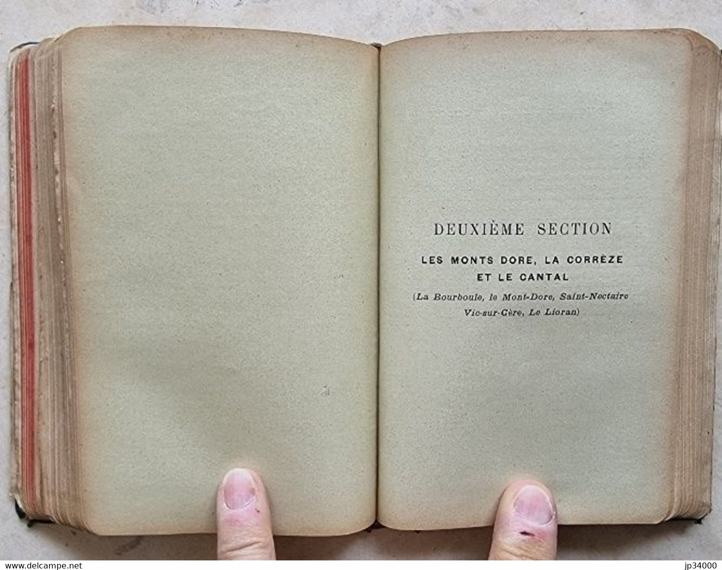 Guide JOANNE: Auvergne et centre. 12 cartes, 16 plans. publicités vintages 1906