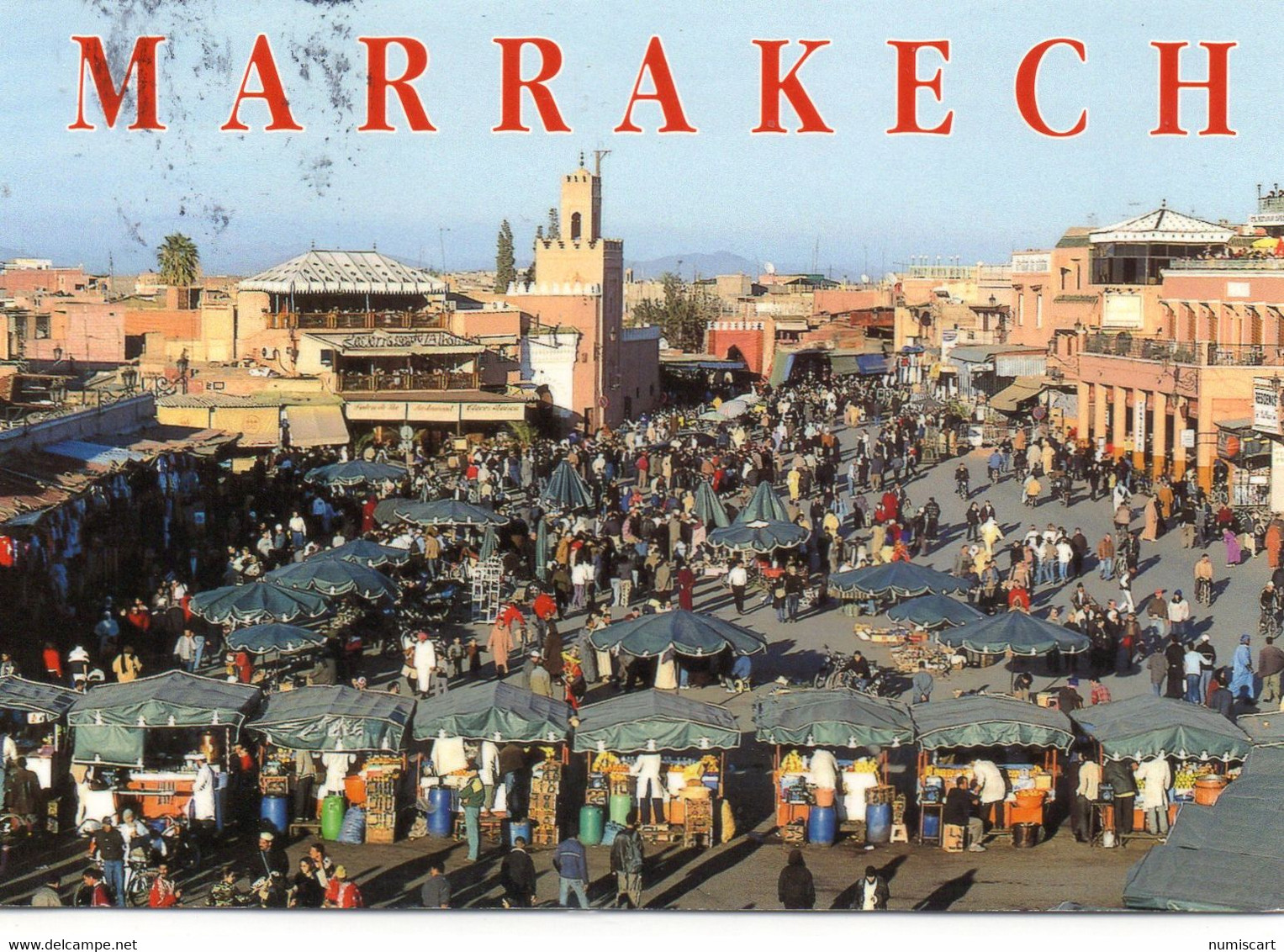 Marrakech Très Animée La Place Jamaa El Fna - Marrakech