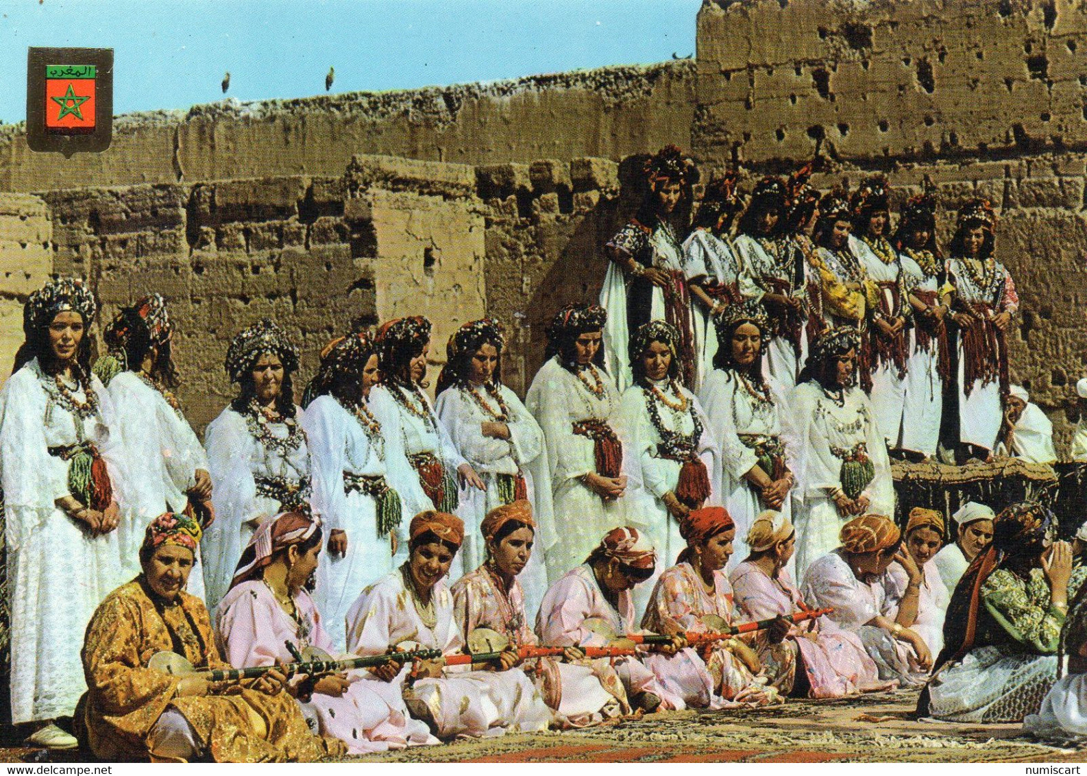 Maroc Typique Très Animée Danseuses Bailarinas - Marrakech