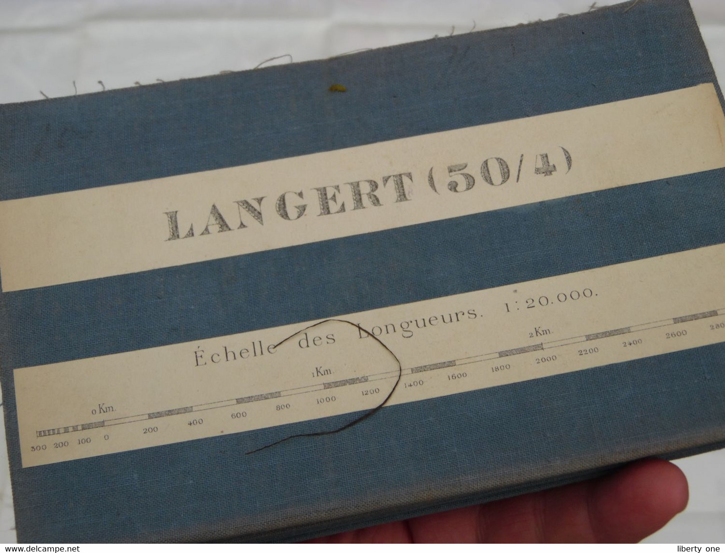 LANGERT ( 50/4 - Echelle 1:20.000 ) > ( Katoen / Cotton / Coton - 1925 > 1931 ) +/- 45 X 55 Cm. ( België ) ! - Europe