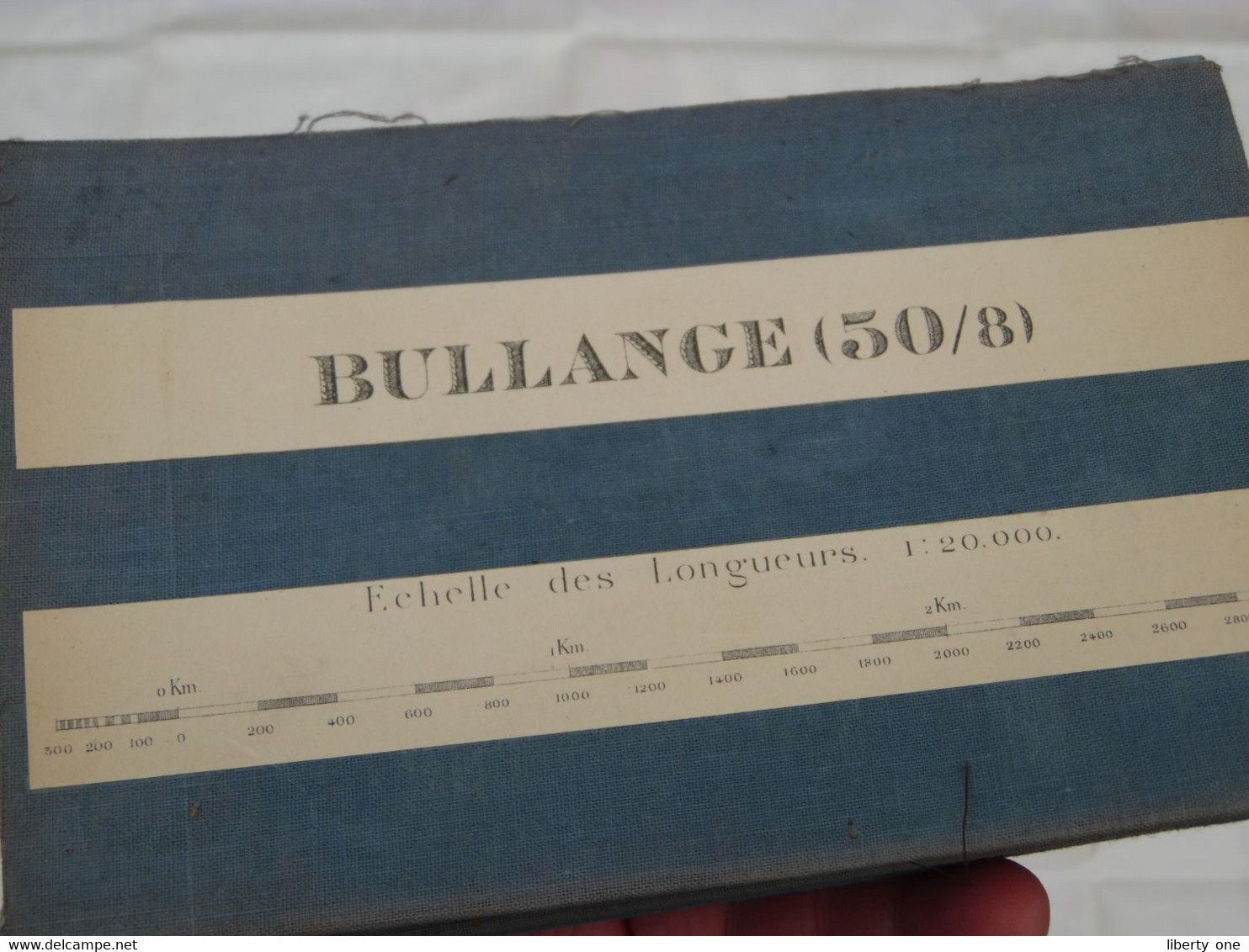 BULLANGE ( 50/8 - Echelle 1:20.000 ) > ( Katoen / Cotton / Coton - 1925 > 1932 ) +/- 45 X 55 Cm. ( België ) ! - Europe