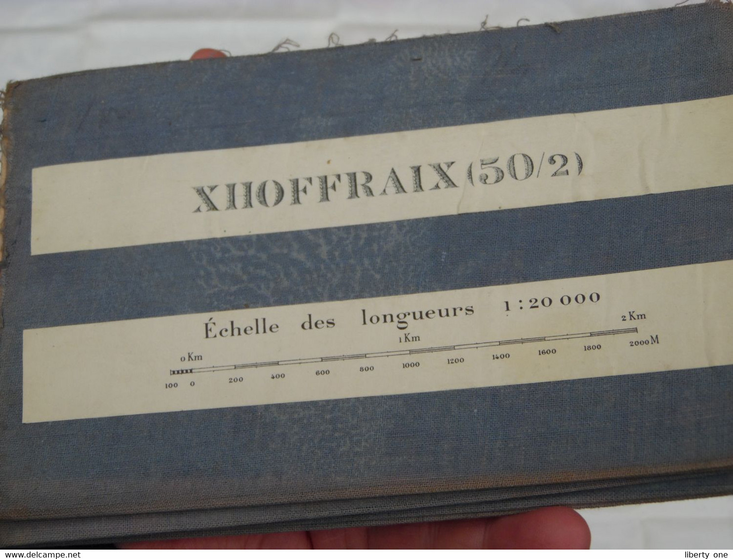 XHOFFRAIX ( 50/2 - Echelle 1:20.000 ) > ( Katoen / Cotton / Coton - 1925 > 1934 ) +/- 45 X 55 Cm. ( België ) ! - Europa