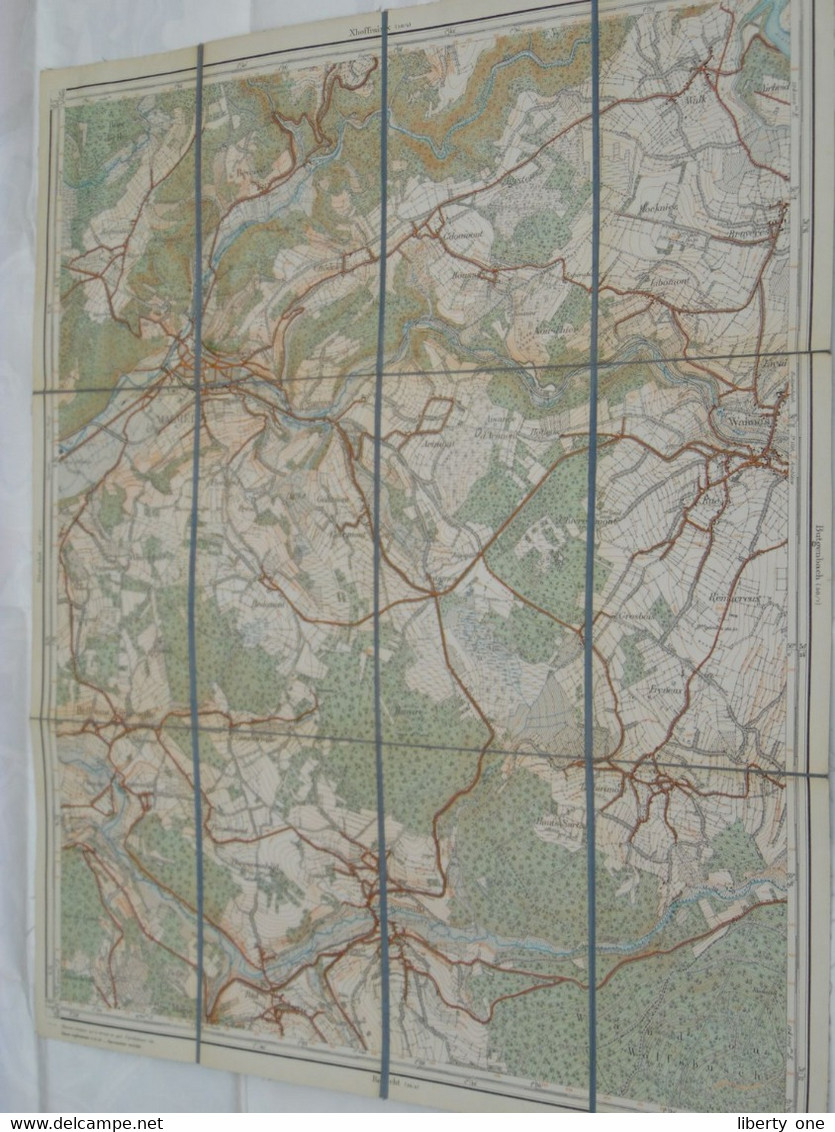 MALMEDY ( 50/6 - Echelle 1:20.000 ) > ( Katoen / Cotton / Coton - 1925 > 1931 ) +/- 45 X 55 Cm. ( België ) ! - Europa