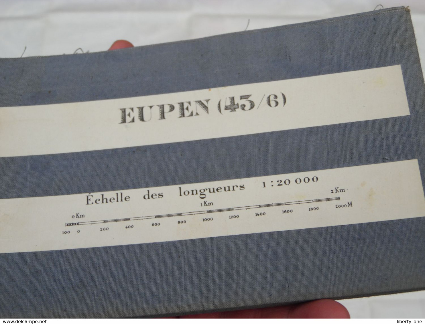 EUPEN ( 43/6 - Echelle 1:20.000 ) > ( Katoen / Cotton / Coton - 1872 > 1931/38 ) +/- 45 X 55 Cm. ( België ) ! - Europa