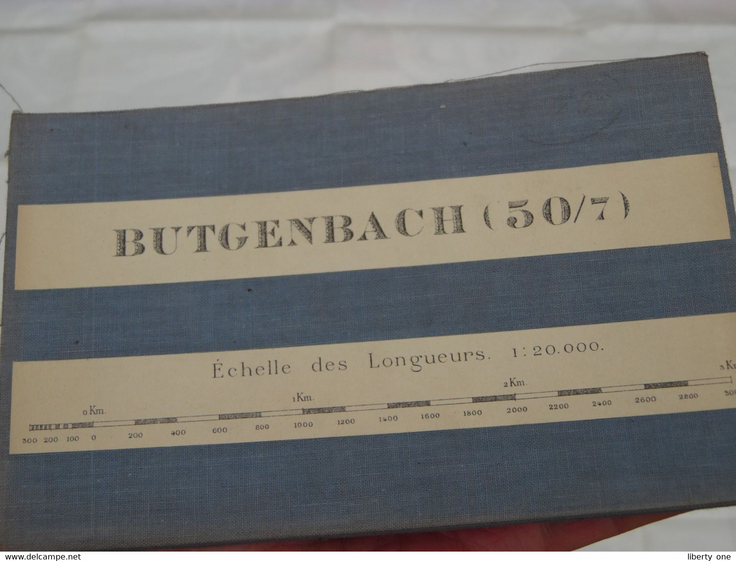 BUTGENBACH ( 50/7 - Echelle 1:20.000 ) > ( Katoen / Cotton / Coton - 1925 > 1931 ) +/- 45 X 55 Cm. ( België ) ! - Europa