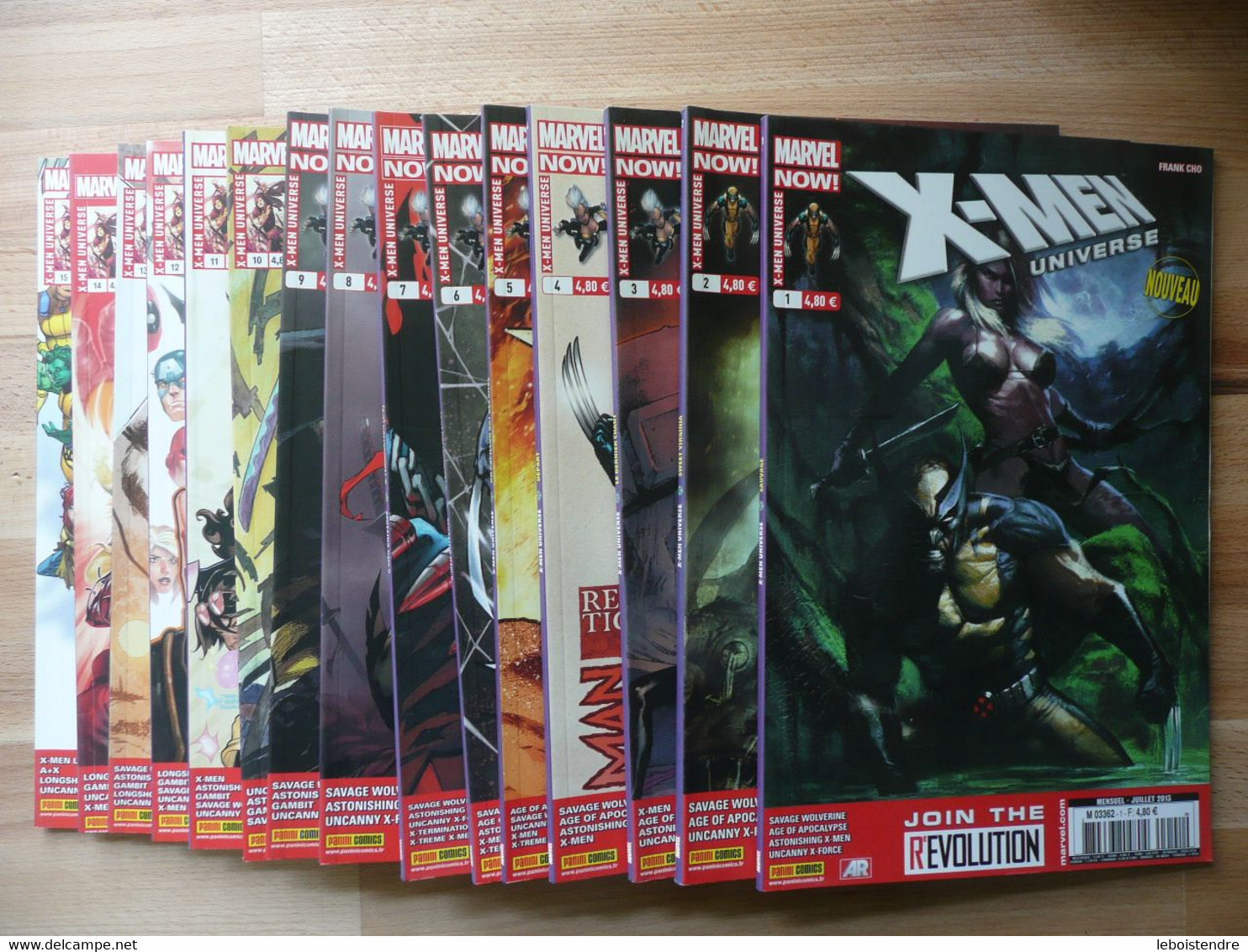 LOT X-MEN UNIVERSE V3 N 1 A 15 JUILLET 2013 A SEPTEMBRE 2014 MARVEL NOW PANINI COMICS TRES BON ETAT - Marvel France