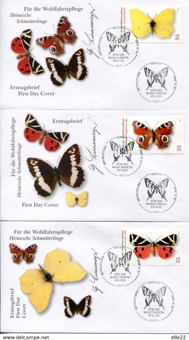 Germany Deutschland FDC Mi# 2500-4 - Fauna, Butterflies - Andere & Zonder Classificatie