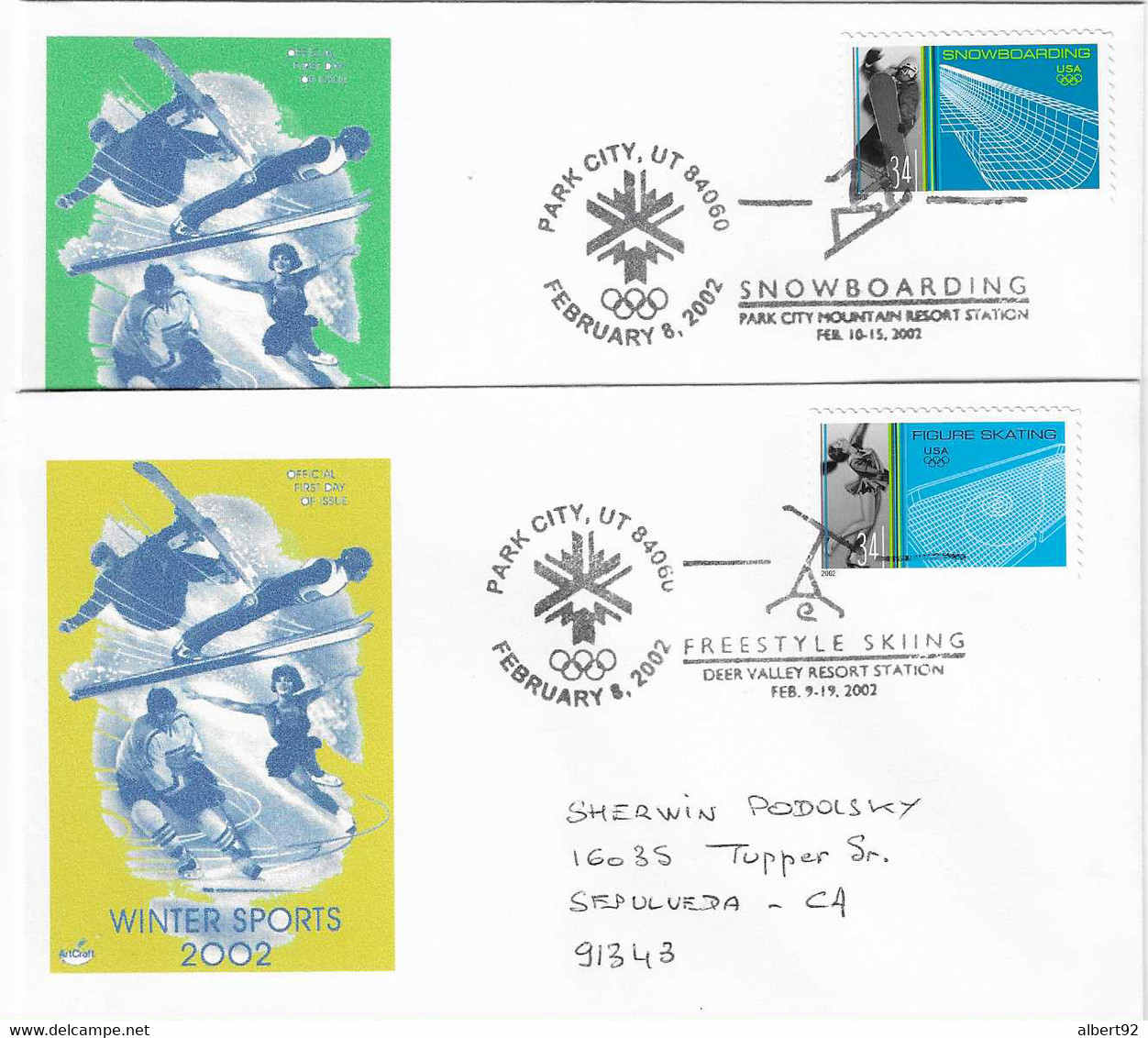 2002 Jeux Olympiques D'Hiver De Salt Lake City: Snowbard , Ski "Freestyle" - Winter 2002: Salt Lake City