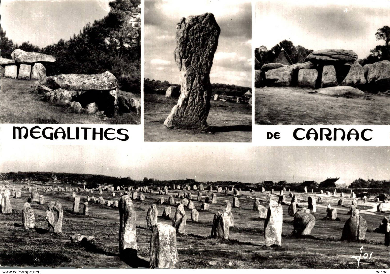 N°91973 -cpsm Carnac -menhirs Et Dolmens - - Dolmen & Menhirs