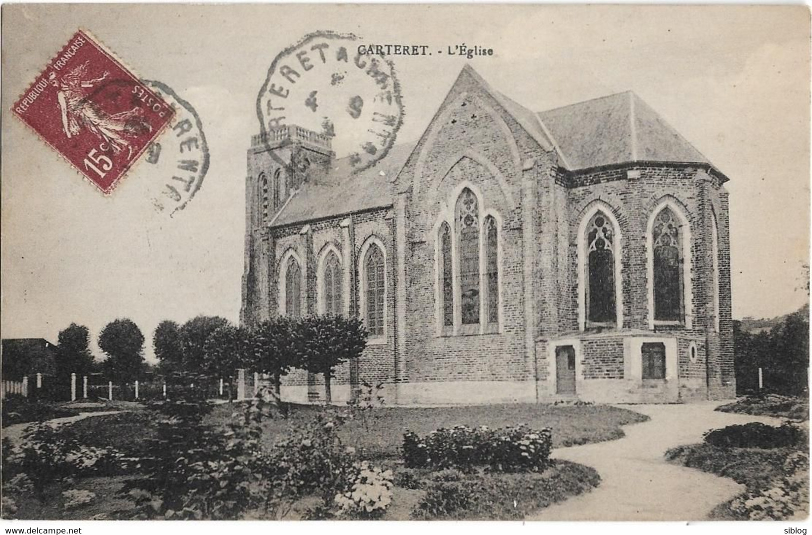 CPA - CARTERET - L'église - Carteret