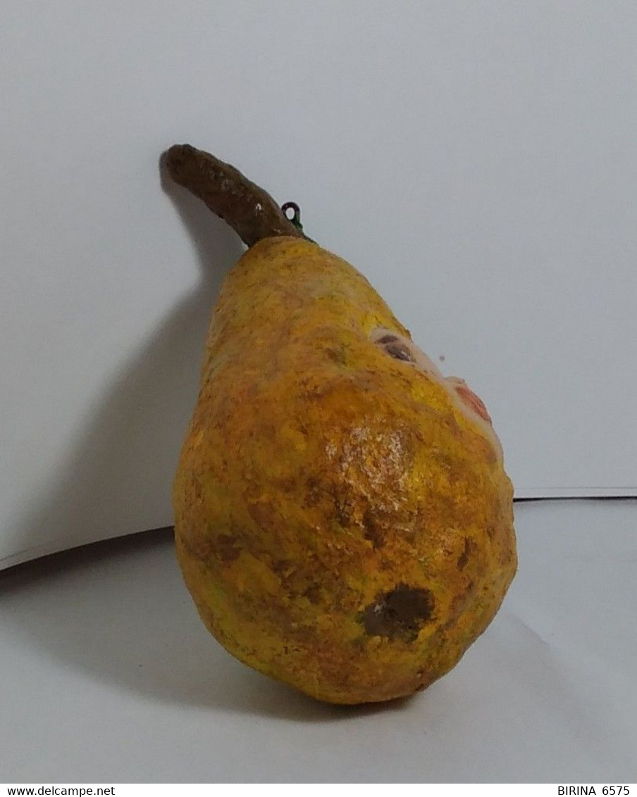 Christmas Tree Toy. Pear. From Cotton. 11 Cm. New Year. Christmas. Handmade. - Decorative Items