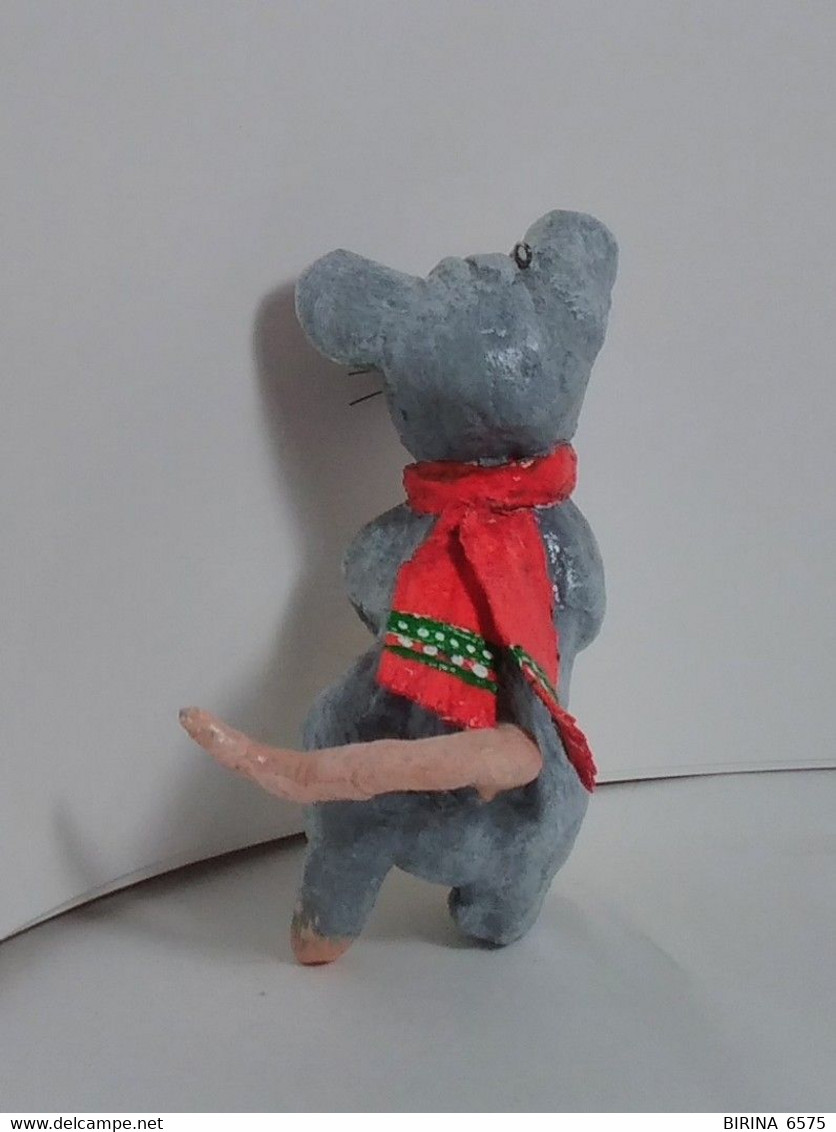 Christmas Tree Toy. Rat Shurik. From Cotton. 10 Cm. New Year. Christmas. Handmade. - Décoration De Noël