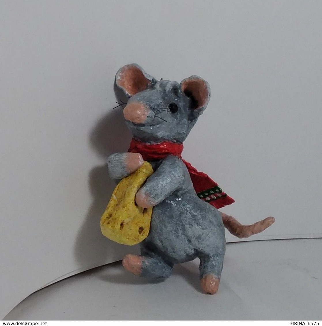 Christmas Tree Toy. Rat Shurik. From Cotton. 10 Cm. New Year. Christmas. Handmade. - Schmuck Und Dekor