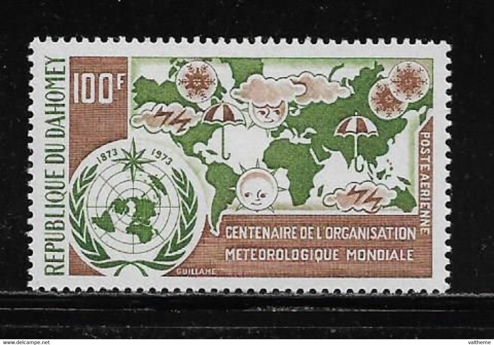 DAHOMEY  ( DAHO - 347 )    1973  N° YVERT ET TELLIER  POSTE AERIENNE  N°  190  N** - Bénin – Dahomey (1960-...)