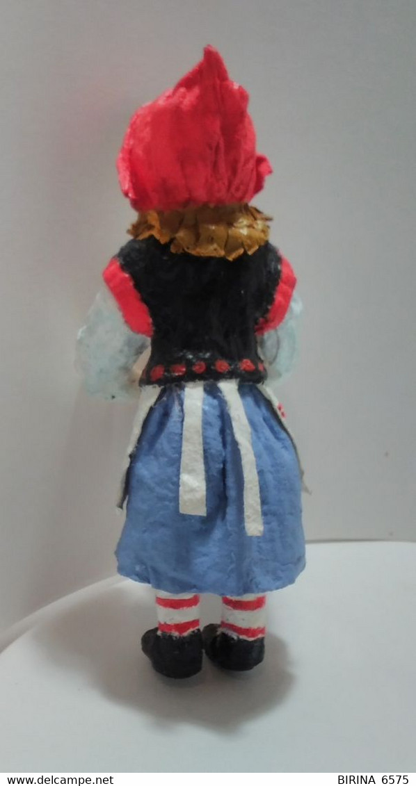 Christmas Tree Toy. Red Riding Hood. From Cotton. 14 Cm. New Year. Christmas. Handmade. - Décoration De Noël