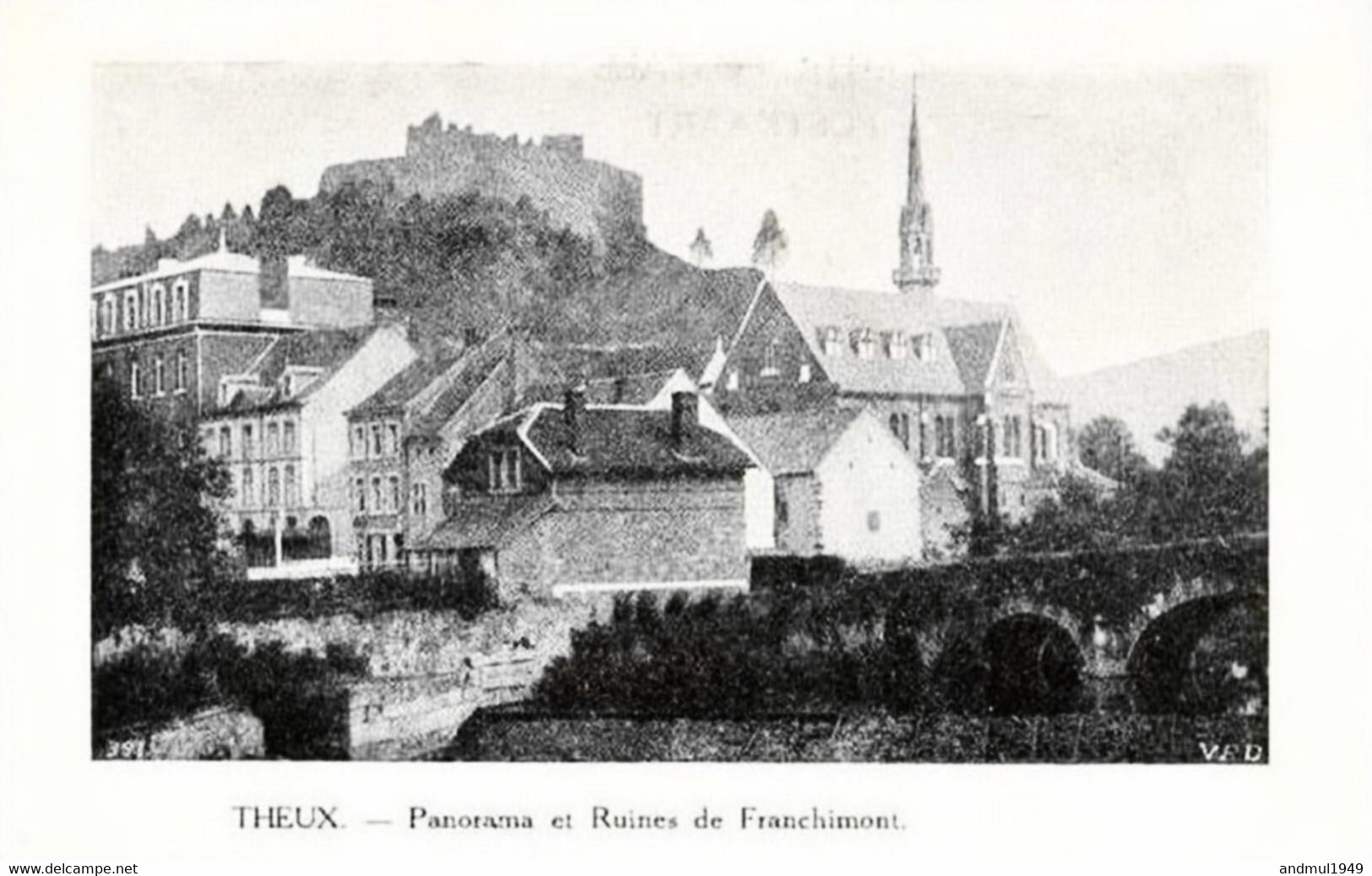 THEUX - MARCHE - Panorama Et Ruines De Franchimont - Theux