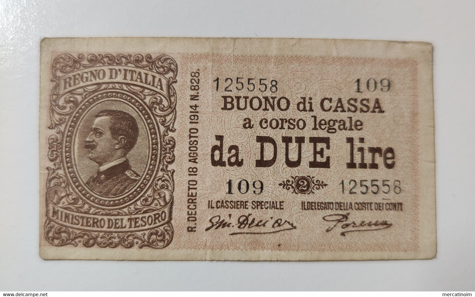 2 Lire Vittorio Emanuele III 1920 - Italia – 2 Lire