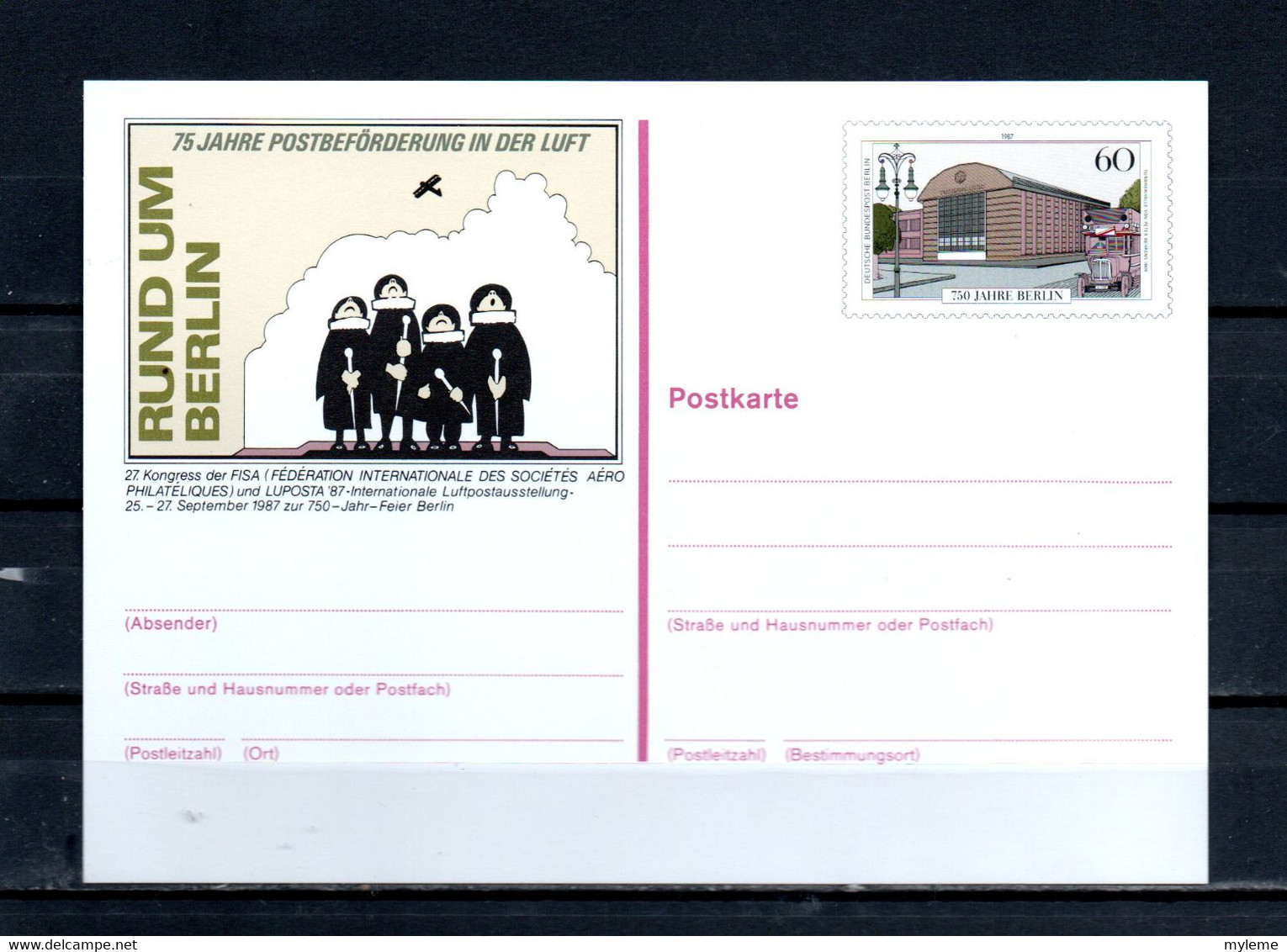 AG2-20 Allemagne Entier Postal De Berlin N°  P127   En Parfait état  A Saisir !!! - Postcards - Mint