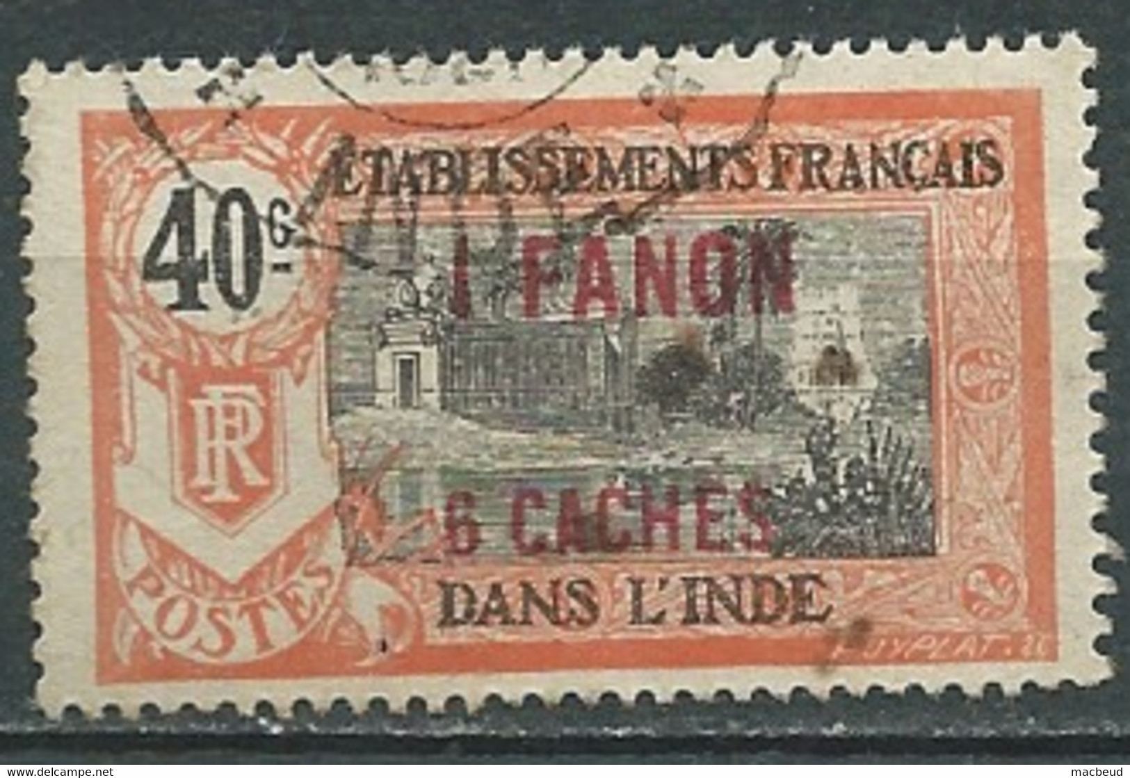 Inde Française   -   Yvert N° 69 Oblitéré-  Pal 8327 - Used Stamps