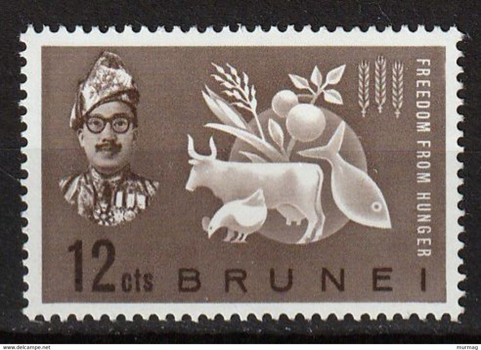 CAMPAGNE MONDIALE CONTRE LA FAIM - Brunei - Y&T N° 100 - 1963 - MNH - Contre La Faim