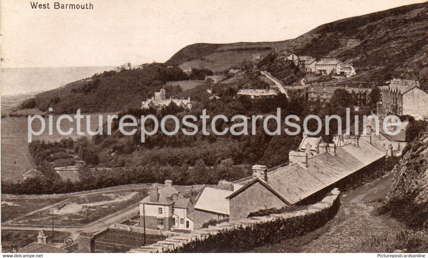 WEST BARMOUTH OLD B/W POSTCARD WALES - Merionethshire