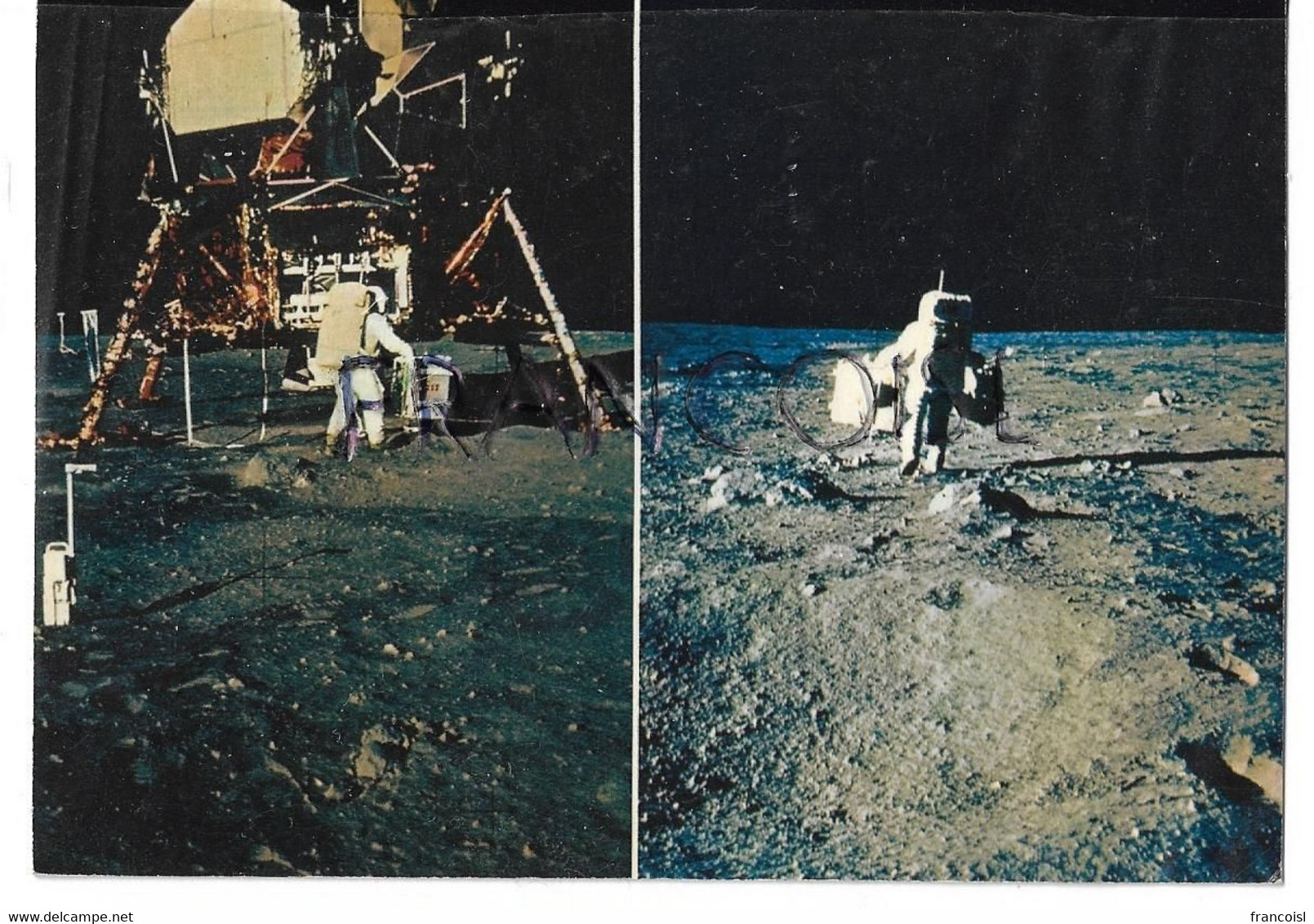 La Conquête De La Lune Par Apollo XI. Aldrin Quitte Le LEM - Astronomie
