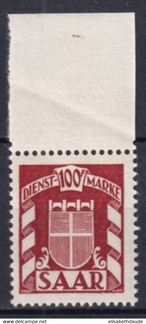SAAR / SARRE - 1949 - SERVICE - RARE YVERT N° 38 ** MNH - COTE = 117 EUR. - Unused Stamps