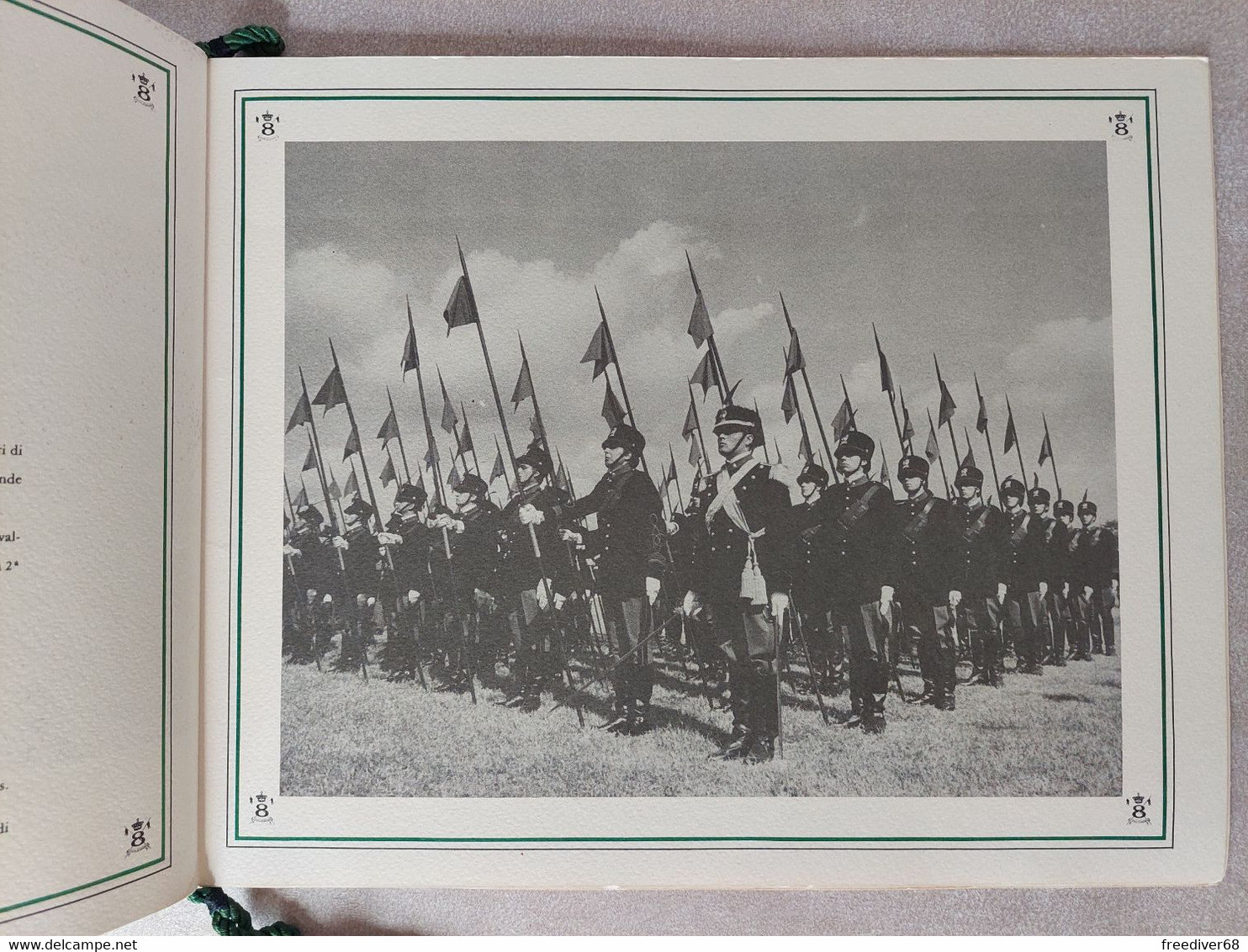 ESERCITO 8° Reggimento Lancieri di Montebello 1989 Cavalleria cordino ORIGINALE RARO Roma Montelibretti Quirinale