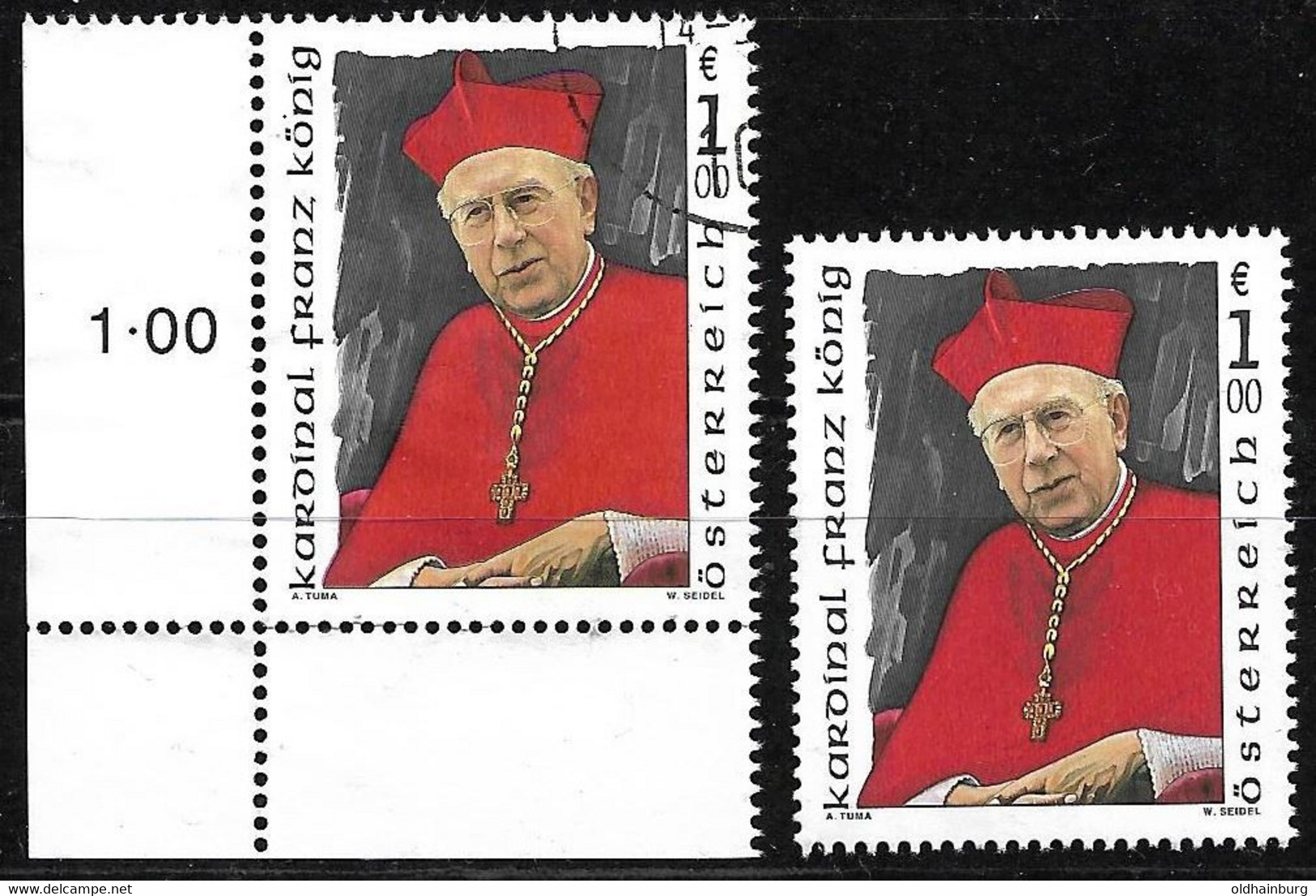 Österreich 2004, ANK 2492 **/o Kardinal Franz König - Théologiens