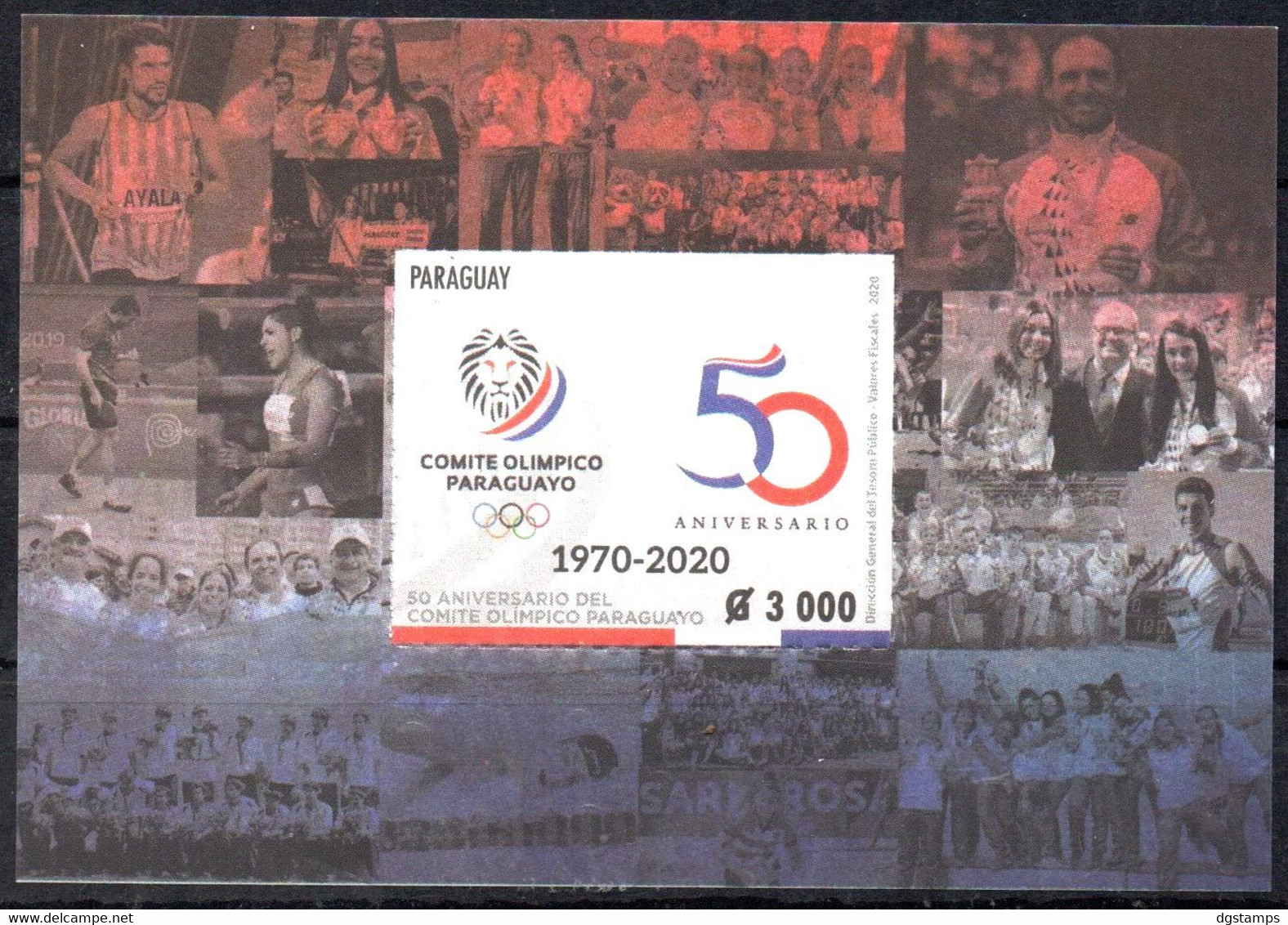 Paraguay 2020 ** 50 Years Of The National Olympic Committee. 50 Años Del Comité Olímpico. - Paraguay