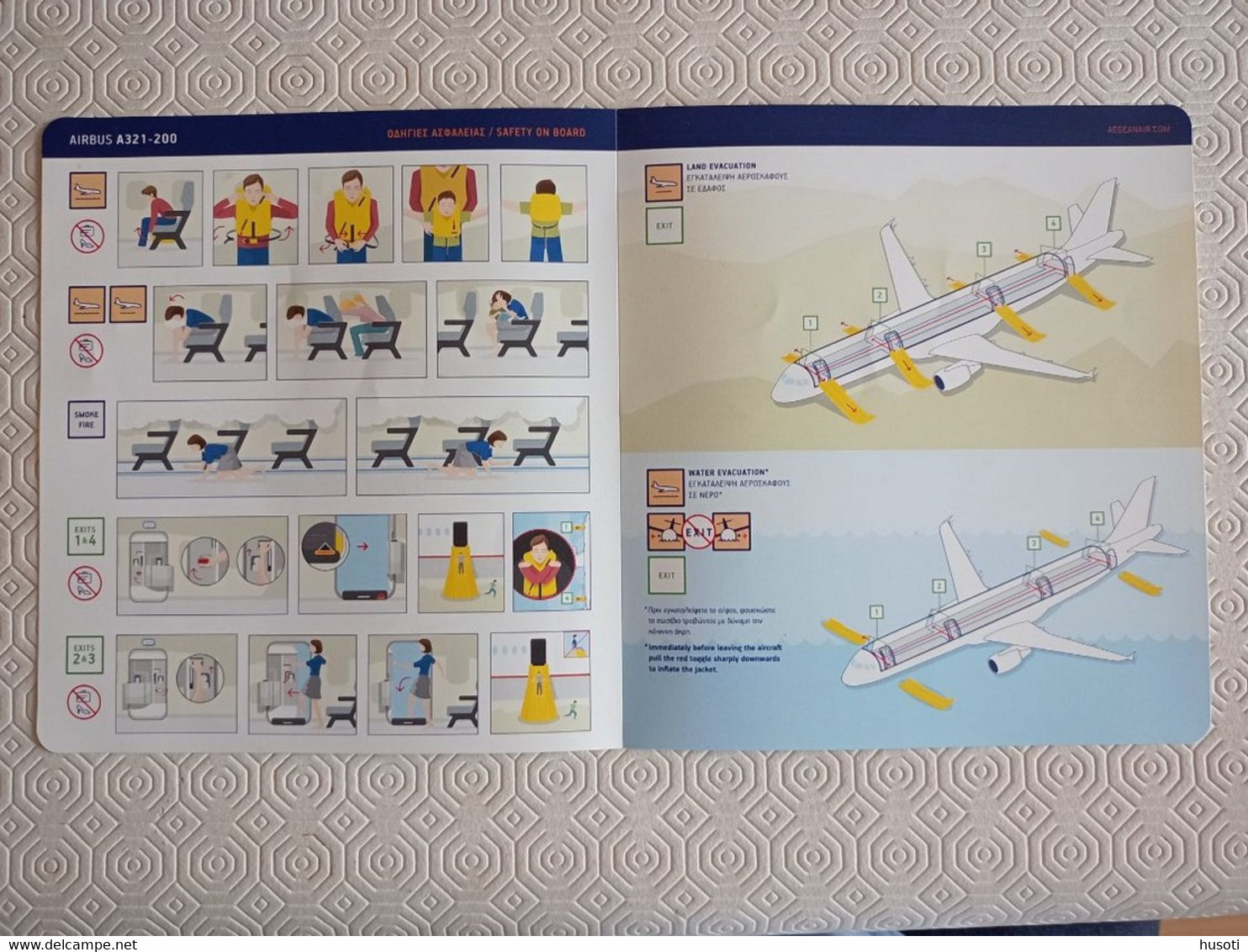 AEGEAN AIRLINES Airbus A 321-200 - Fichas De Seguridad