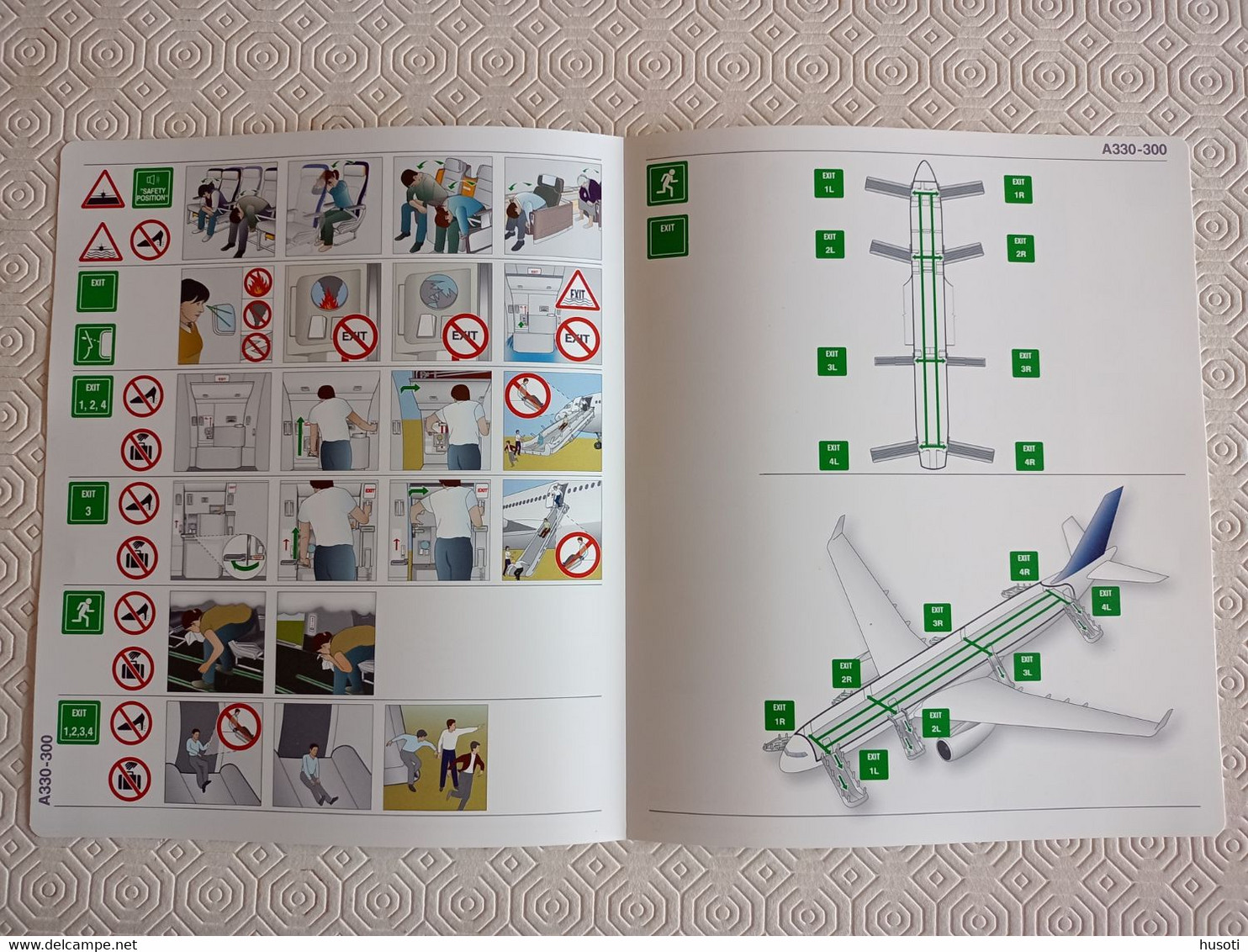 Lufthansa Airbus A 330-300 - Safety Cards