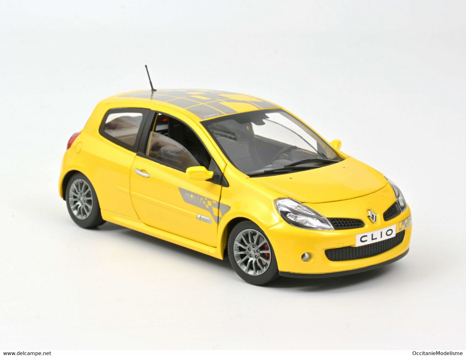 Norev - RENAULT CLIO RS F1 Team 2007 Jaune Sirius Réf. 185236 Neuf NBO 1/18 - Norev