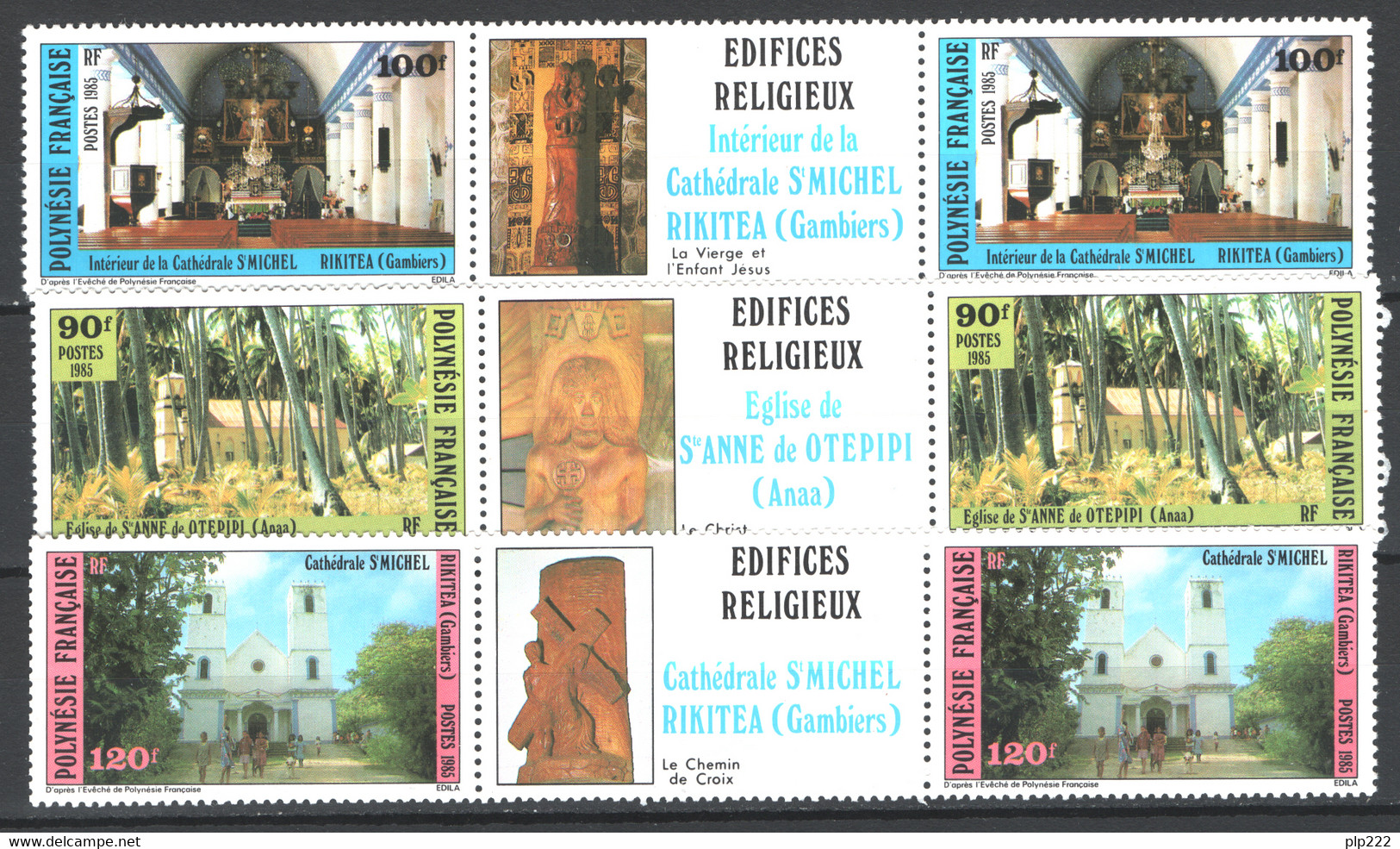 Polinesia 1985 Unif.243A/45A **/MNH VF - Neufs